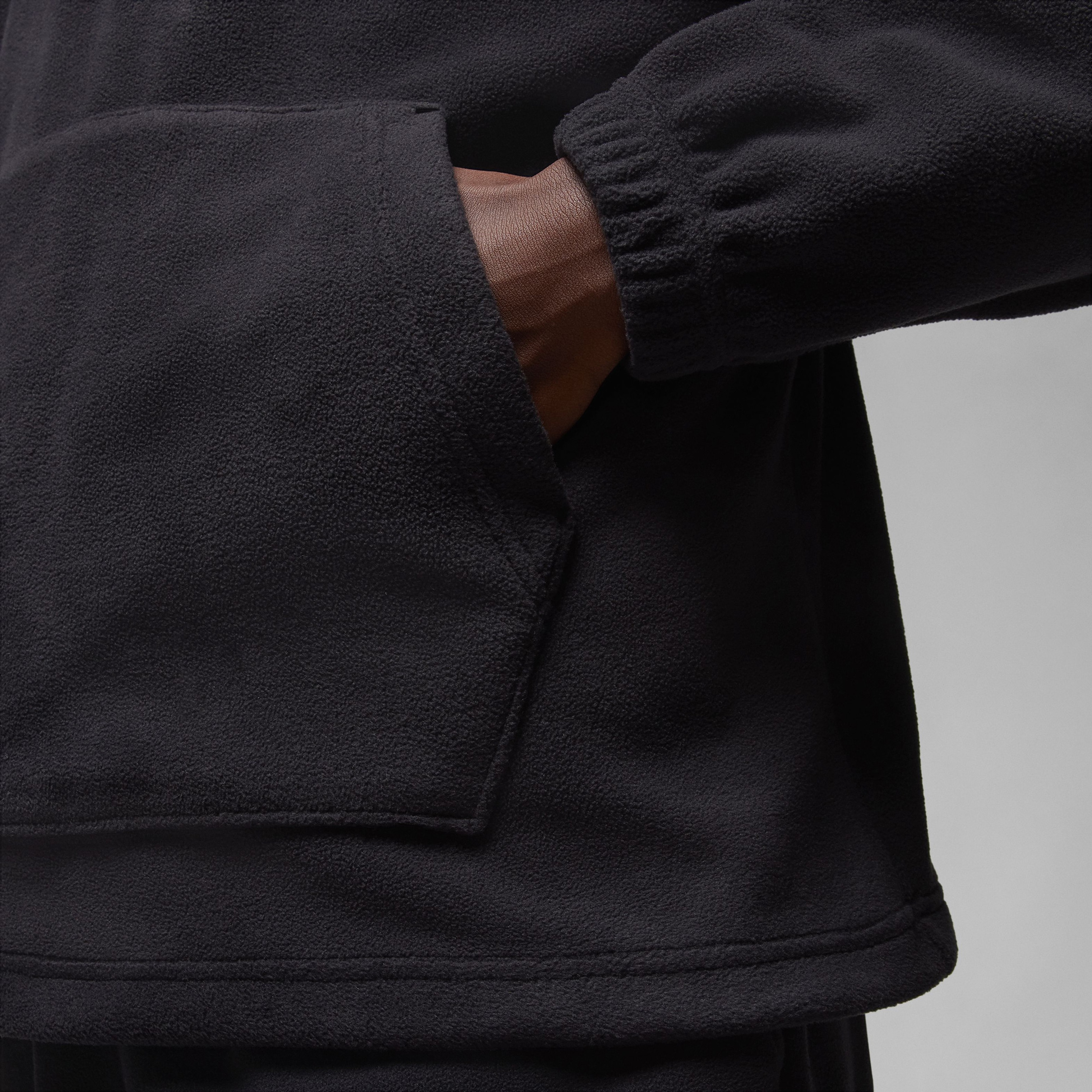 Jordan Essentials Stmt Flc Wntr Hz Erkek Siyah Sweatshirt