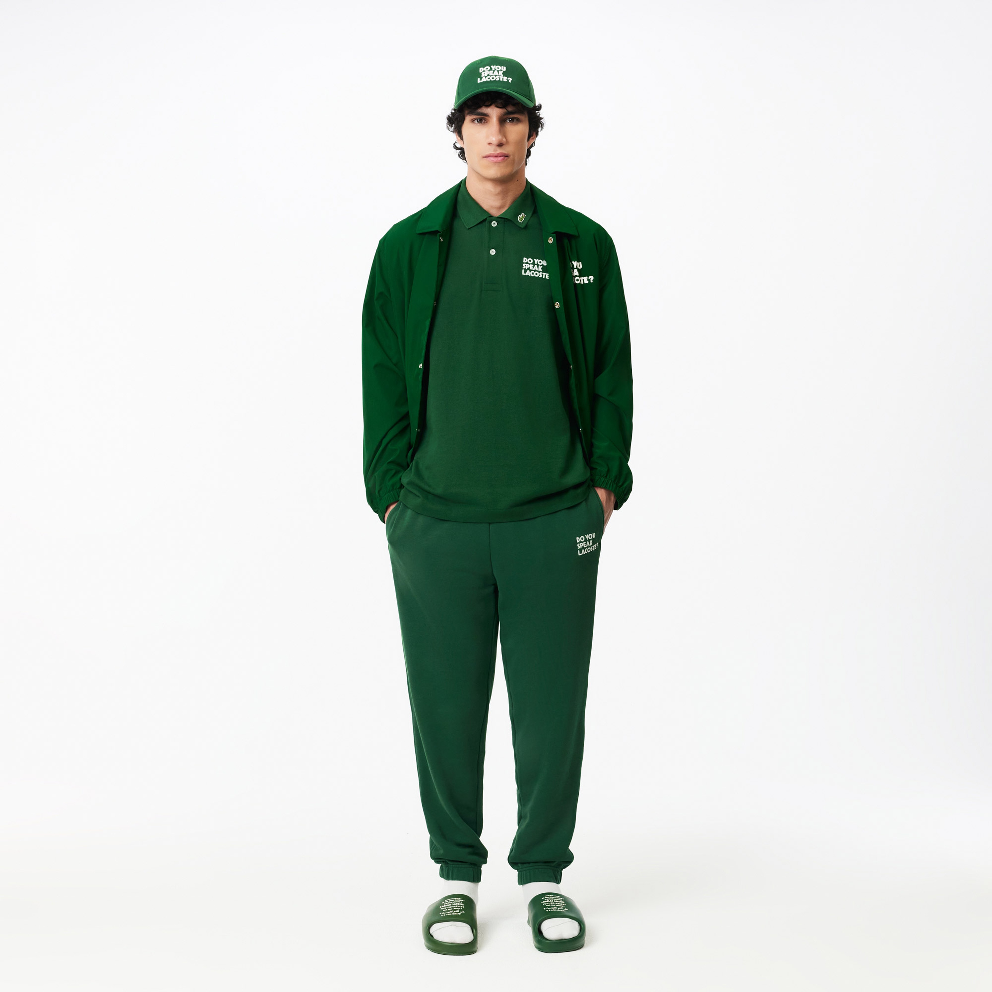 L.12.12 Erkek Classic Fit Organik Pamuk Yeşil Polo