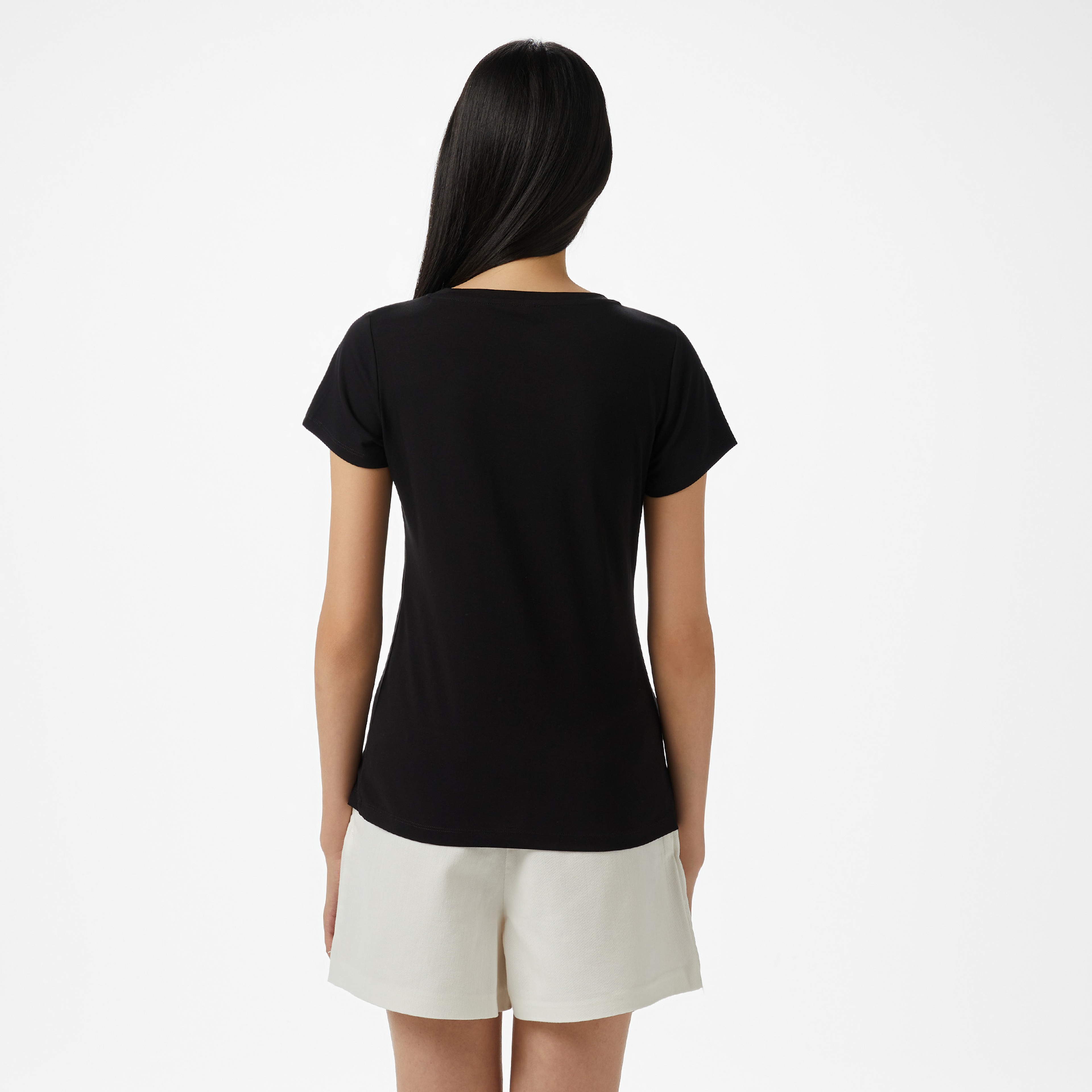 Liu Jo Kadın Siyah T-Shirt