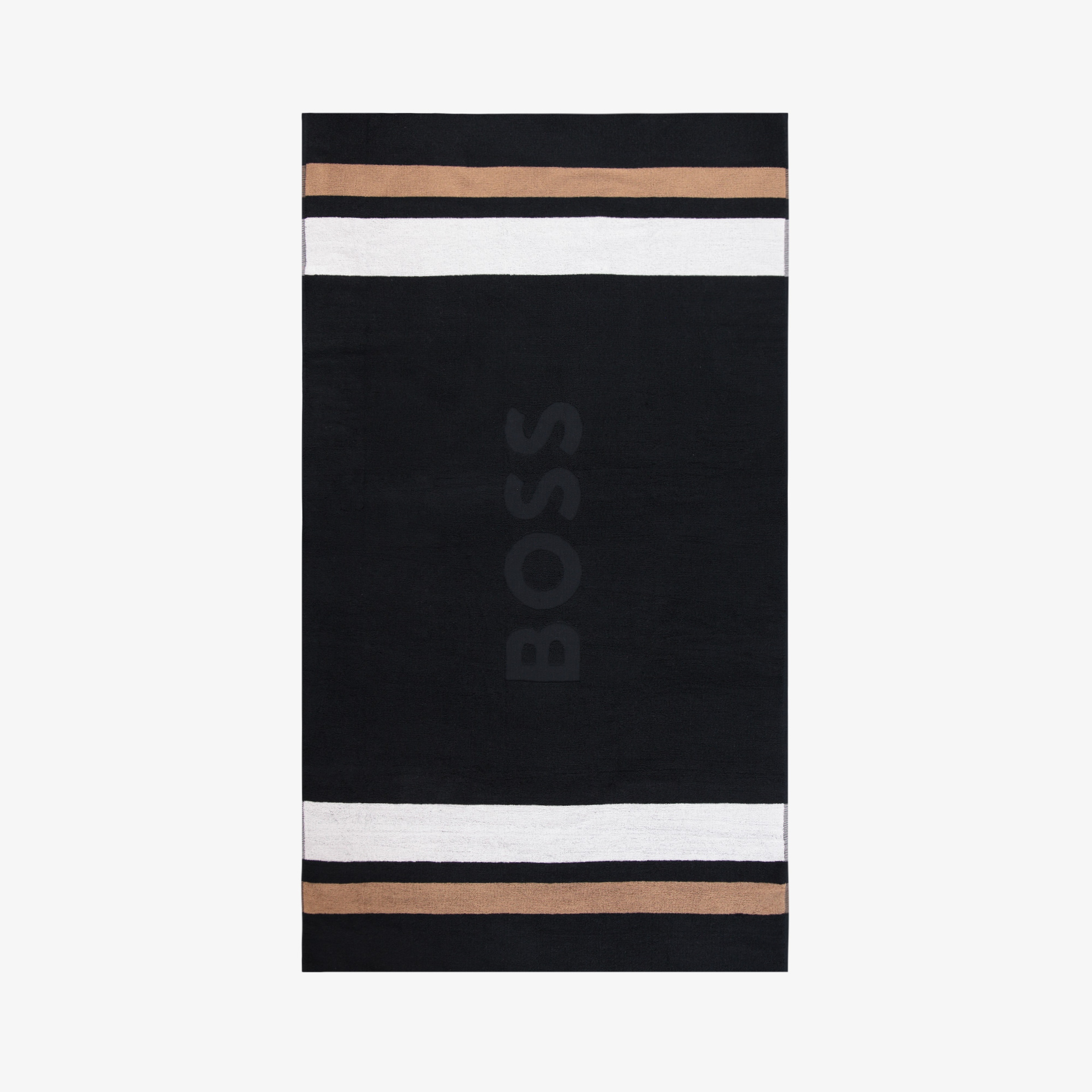 Boss Codes Towel Kadın Siyah Plaj Havlusu