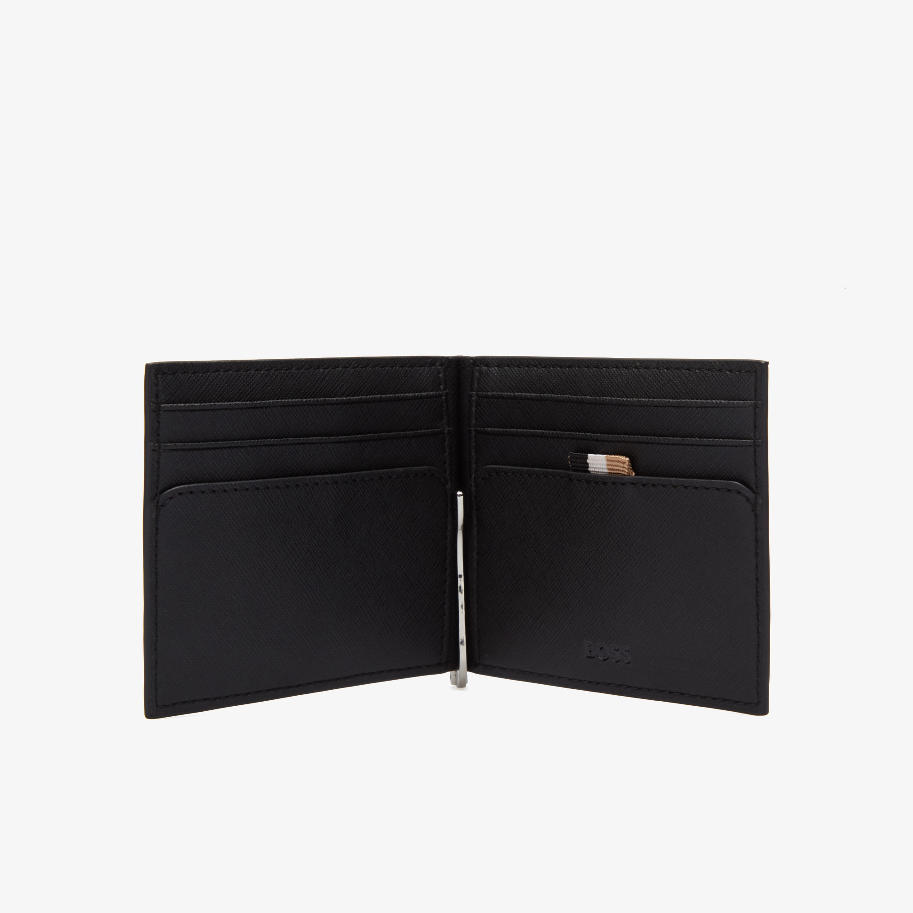 Boss Zair Bifold Clip Erkek Siyah Kartlık