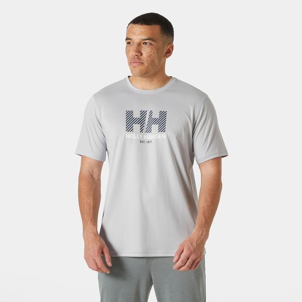 Helly Hansen Hh Tech Graphic 2.0  Erkek Gri T-shirt