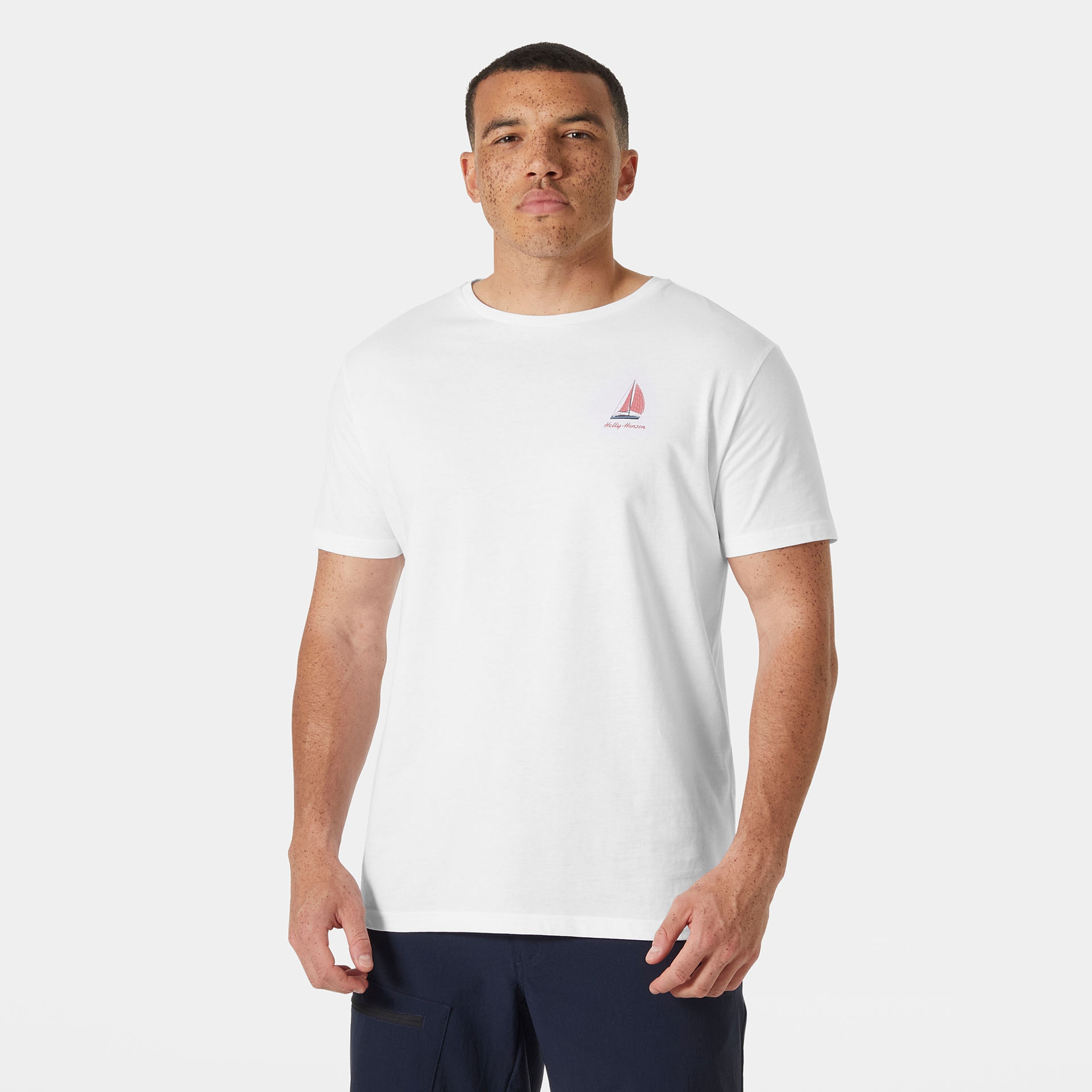 Helly Hansen Shorline 3.0 Erkek Beyaz T-shirt