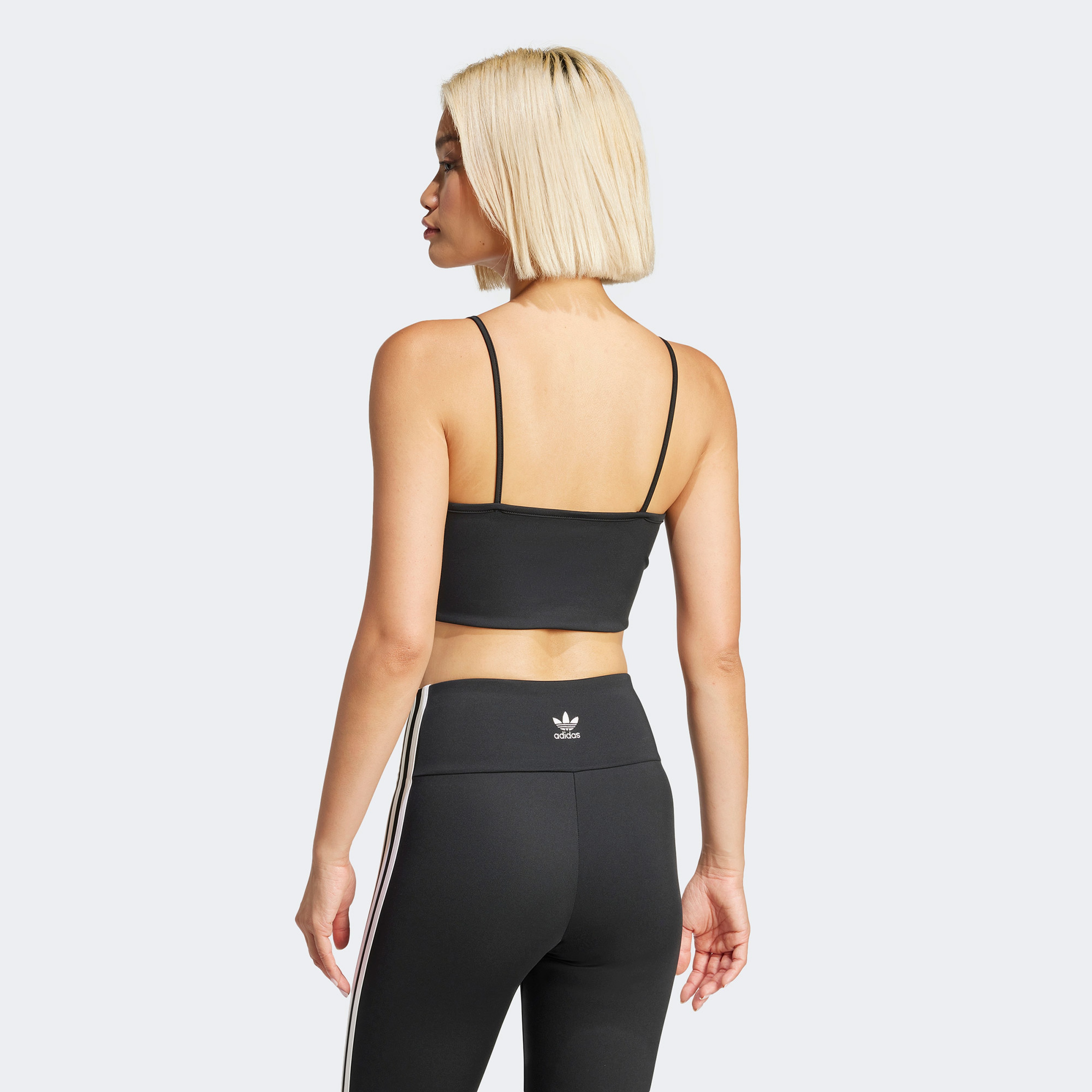 adidas Adicolor 3-Stripes Kadın Siyah Kolsuz T-Shirt