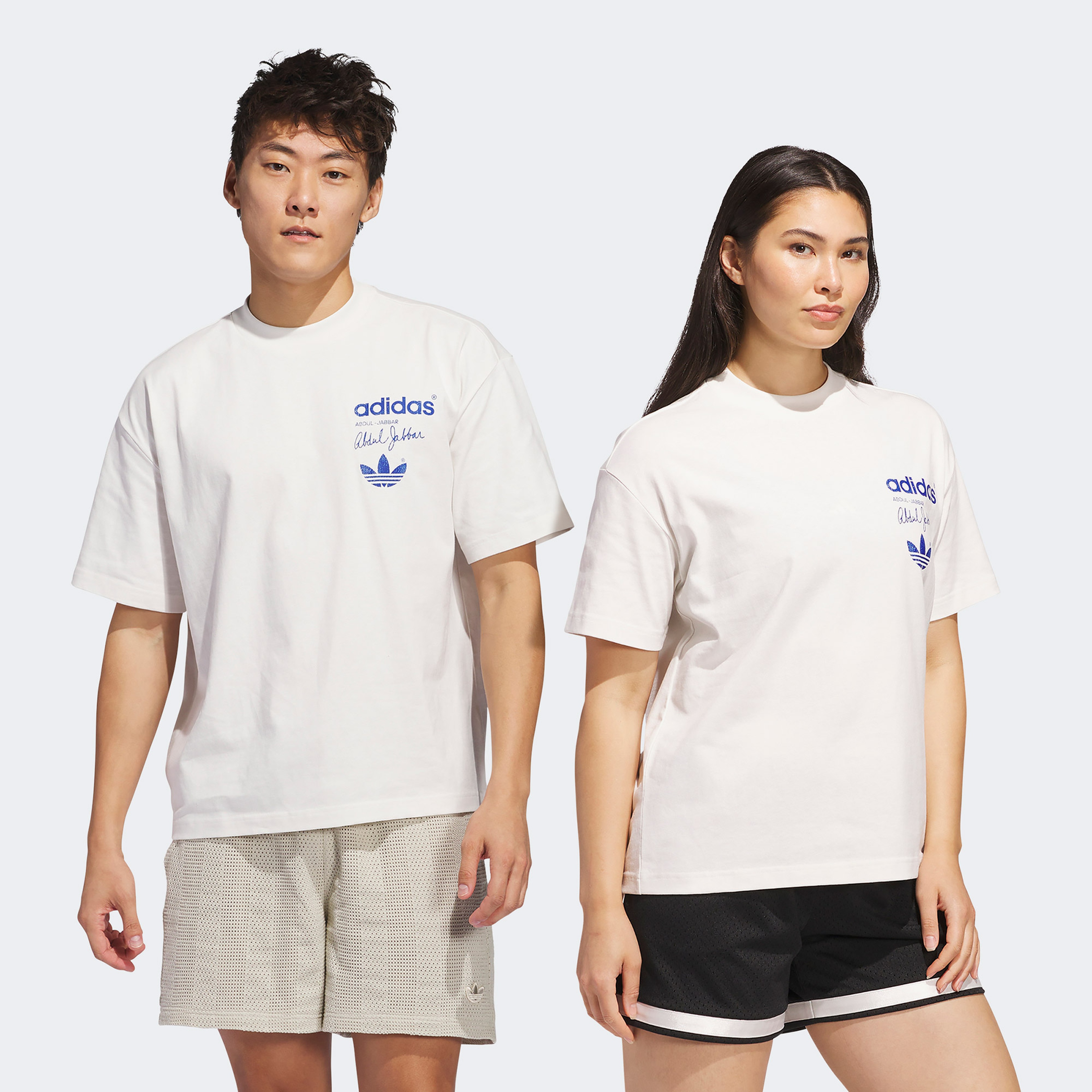 adidas Kareem Skyhook Unisex Beyaz T-Shirt