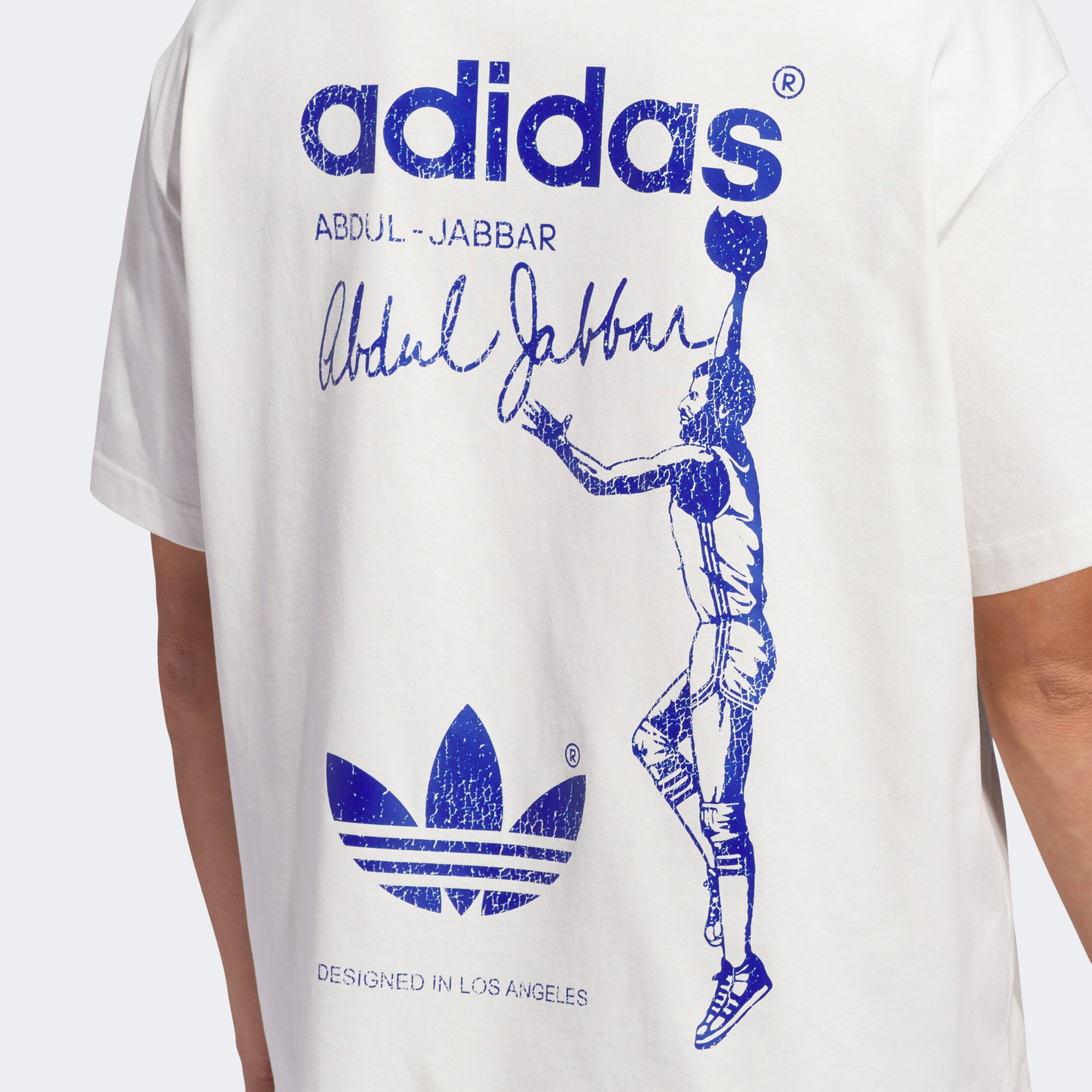 adidas Kareem Skyhook Unisex Beyaz T-Shirt