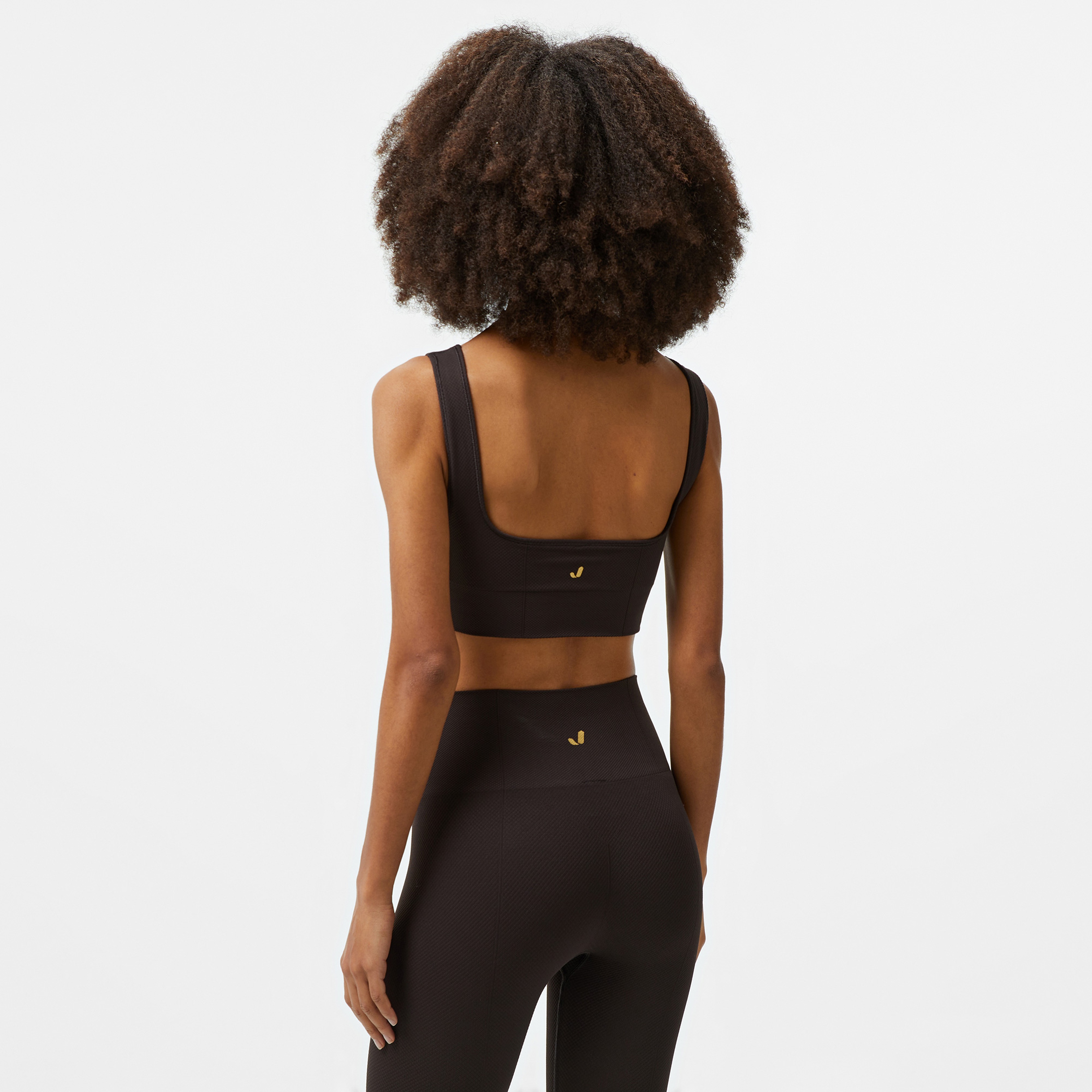 Jerf Holly Petek Desenli Kadın Kahverengi Bra