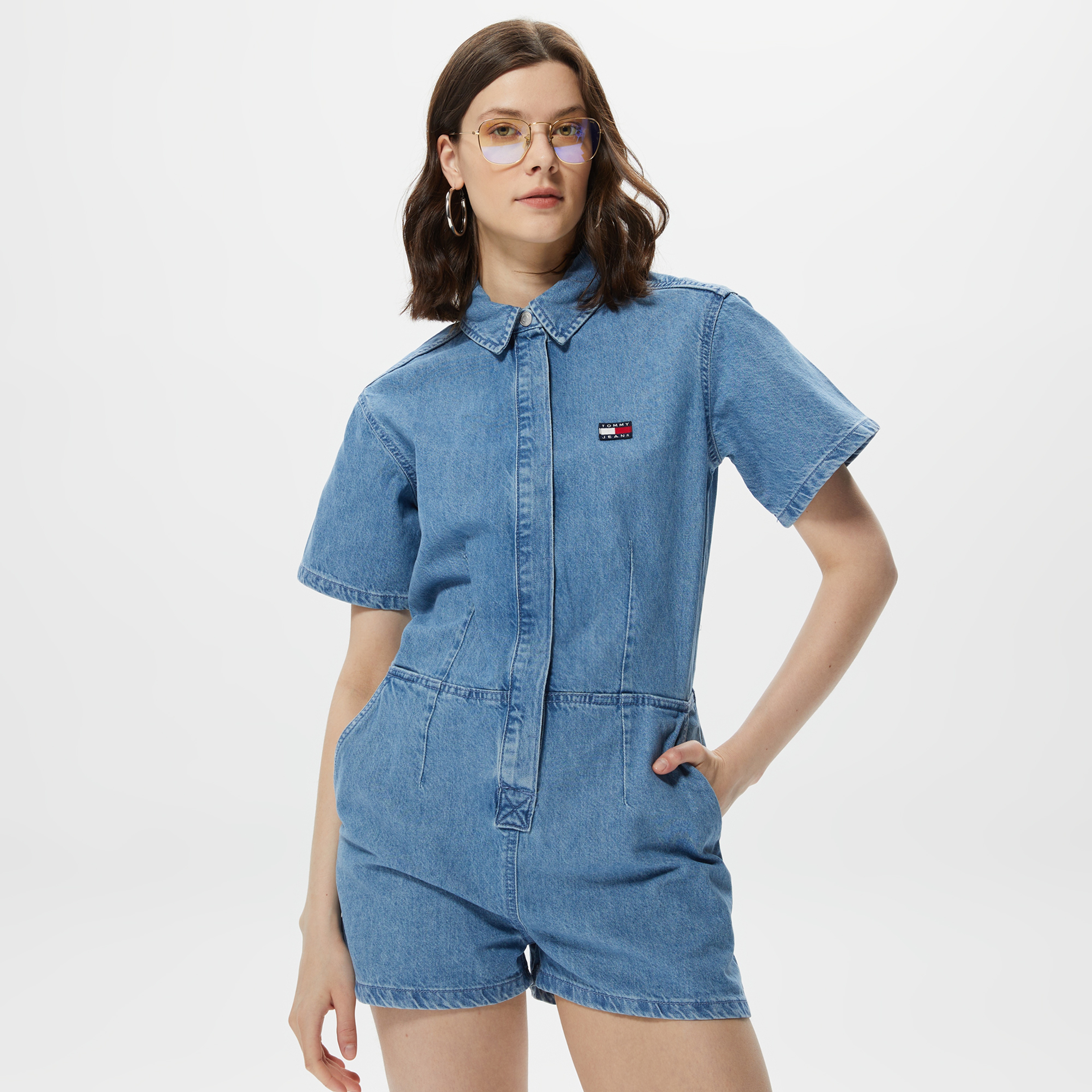 Tommy Jeans Classics Kadın Mavi Elbise