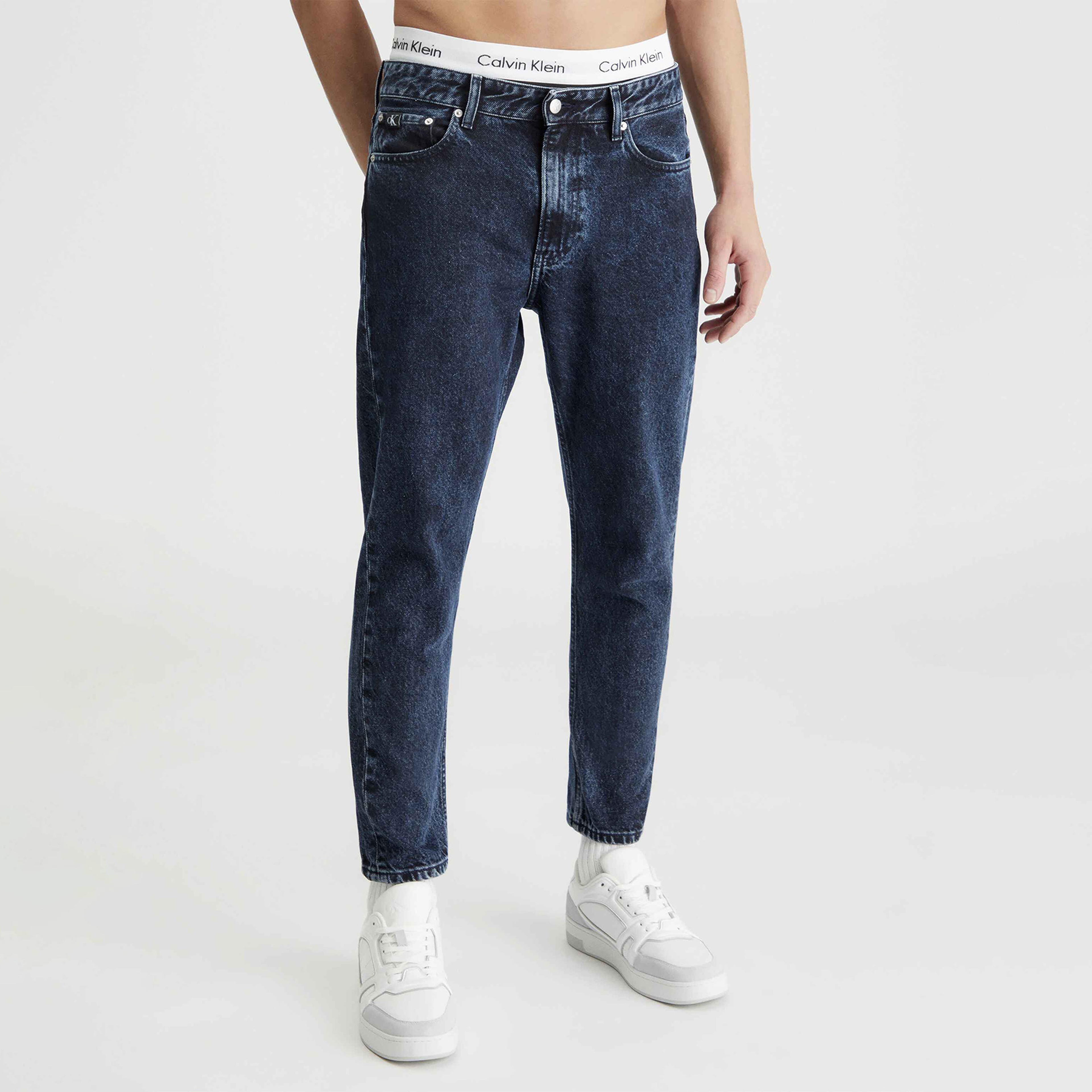 Calvin Klein Erkek Mavi Pantolon
