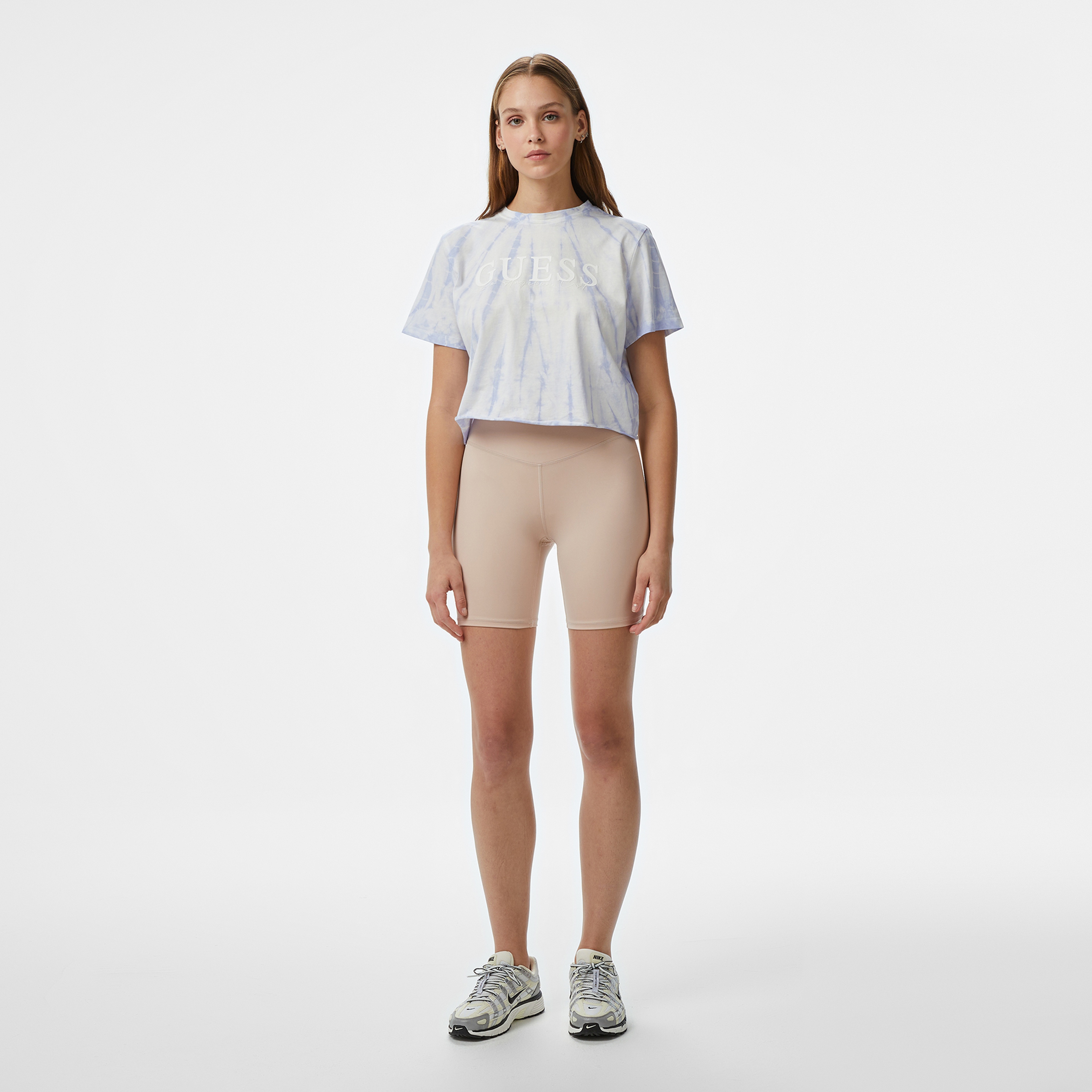 Guess Genziana Crop Mid Organiceam 180 Kadın Mor T-Shirt