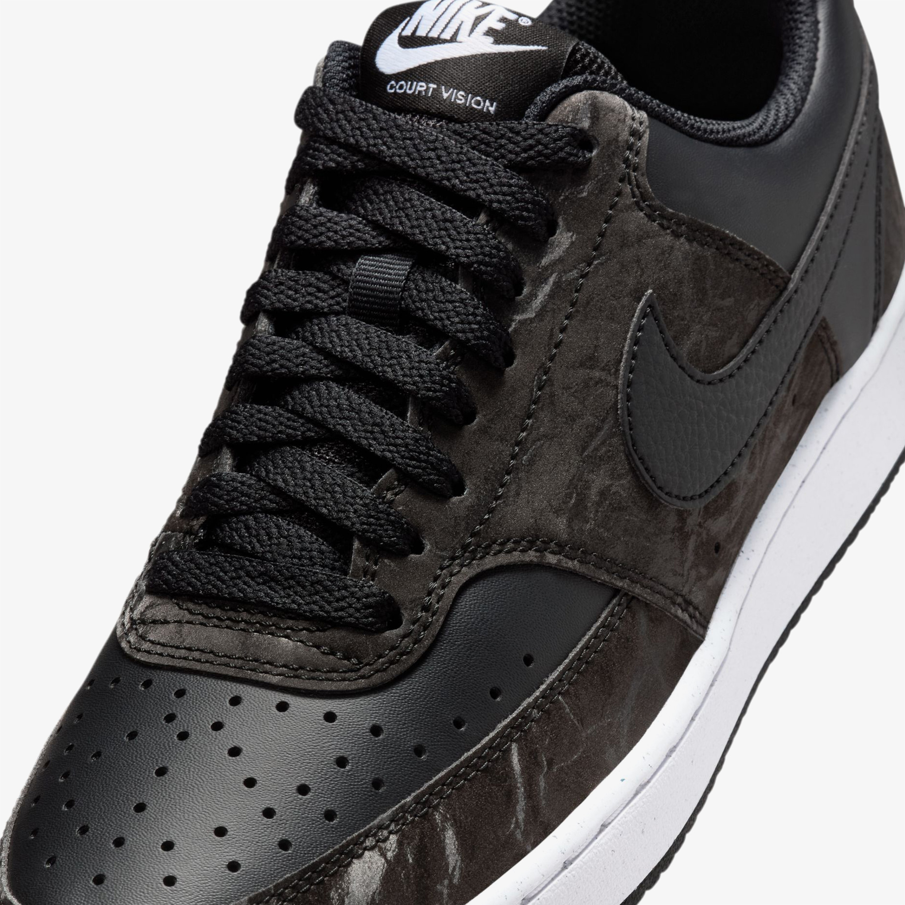 Nike Court Vision Low Kadın Siyah Spor Ayakkabı