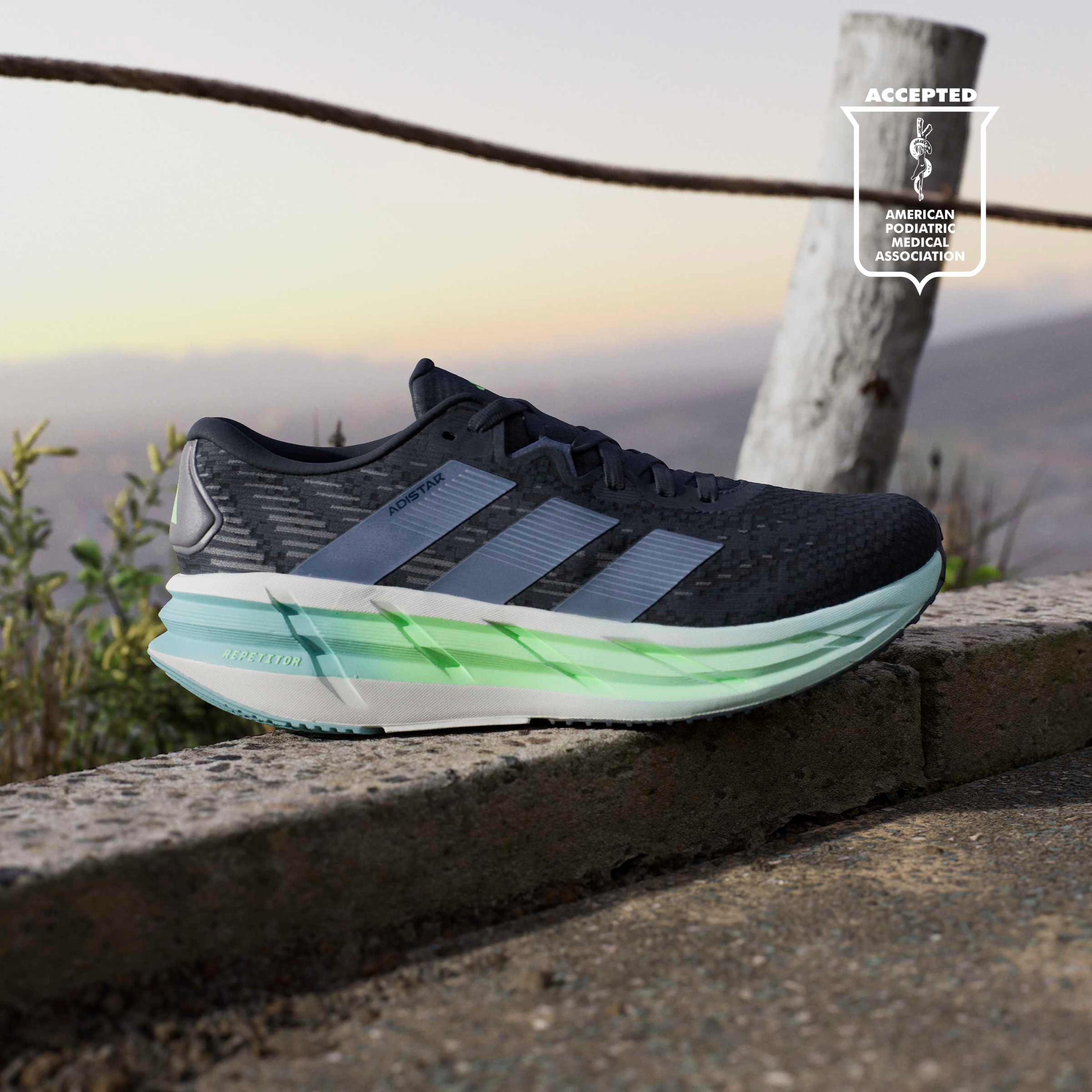 adidas Adistar 4 Erkek Siyah Koşu Ayakkabısı