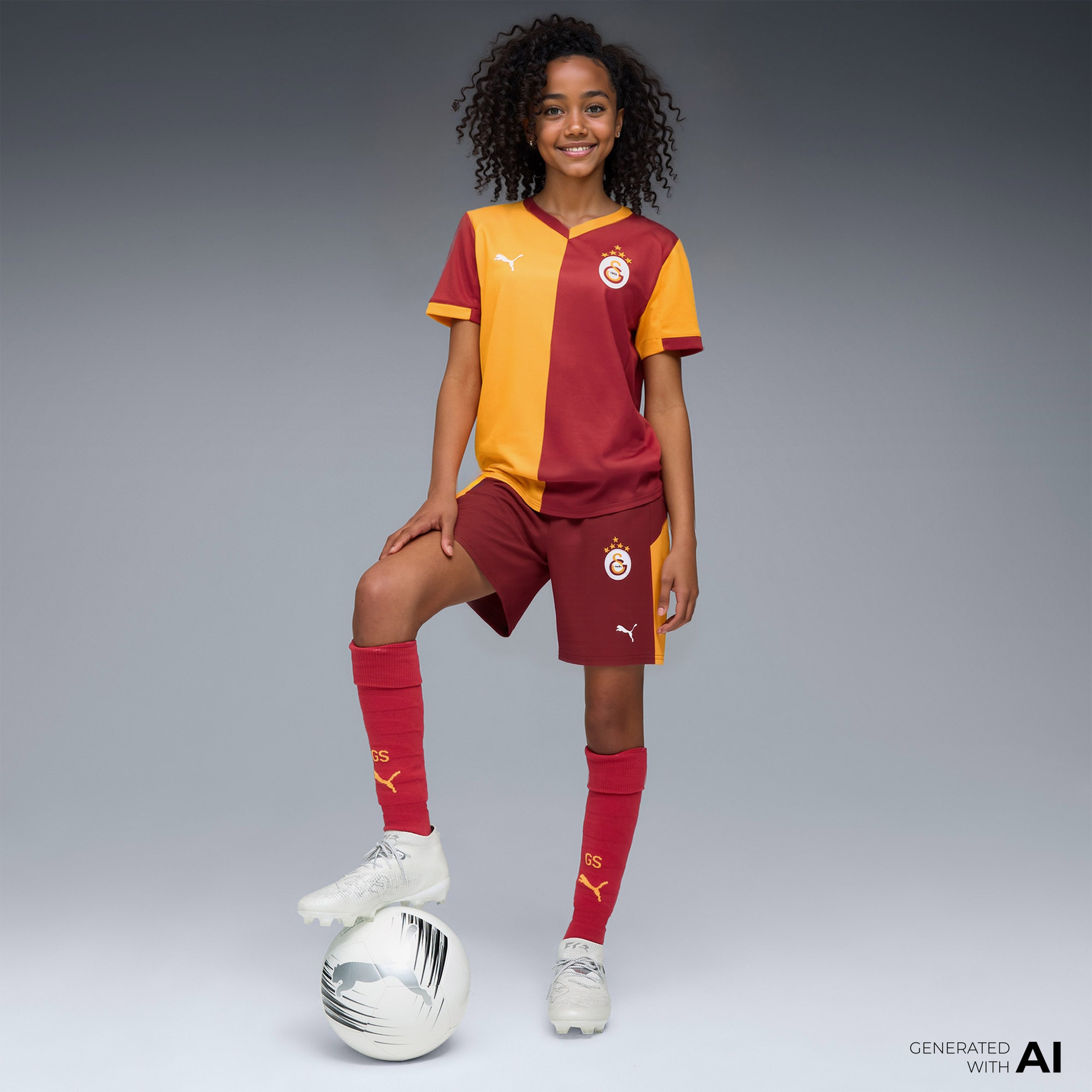 Puma Galatasaray Spor Kulübü Erkek Kırmızı Futbol Şortu