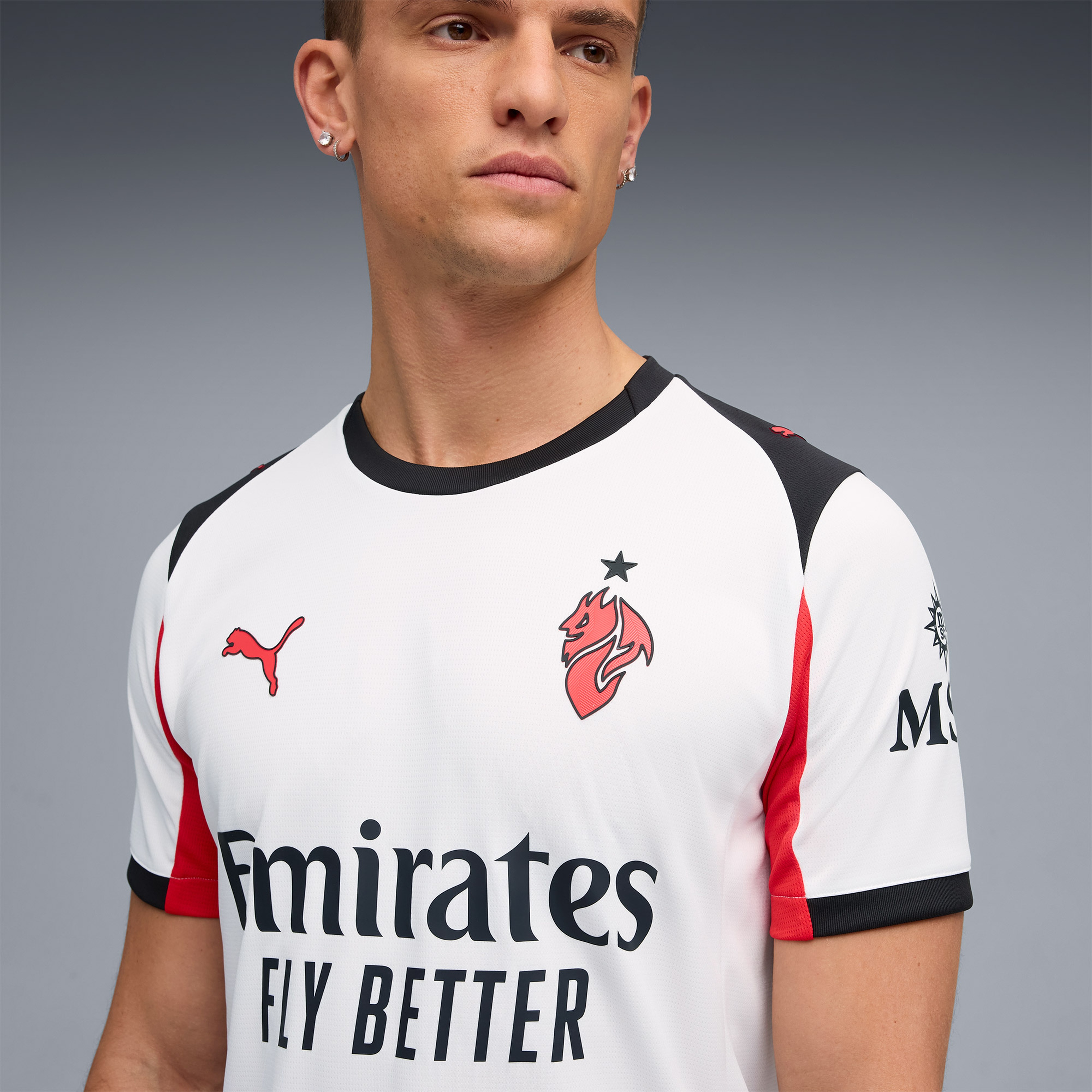 Puma Acm Erkek Beyaz Deplasman Futbol Forması