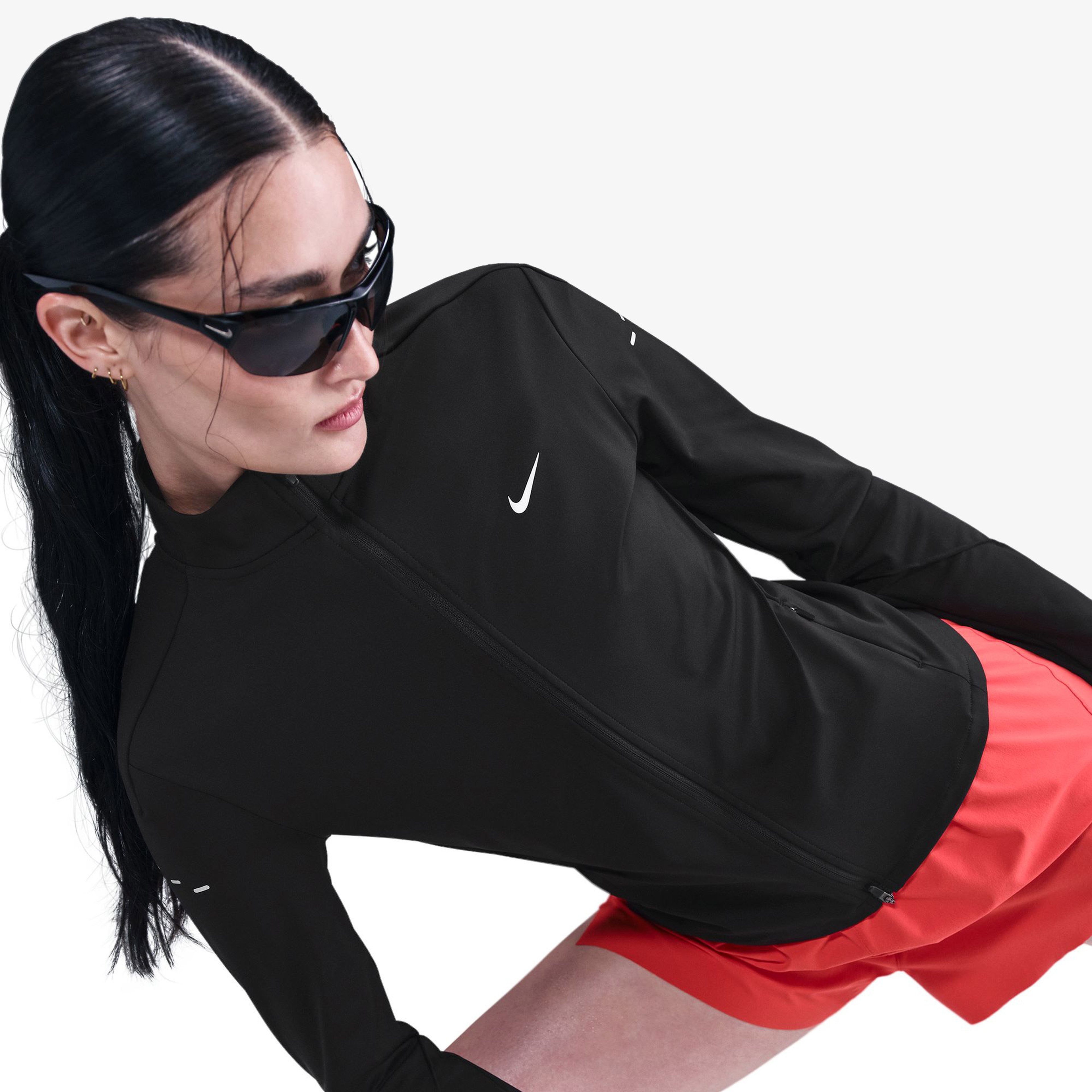 Nike Swift Kadın Siyah Koşu Sweatshirt
