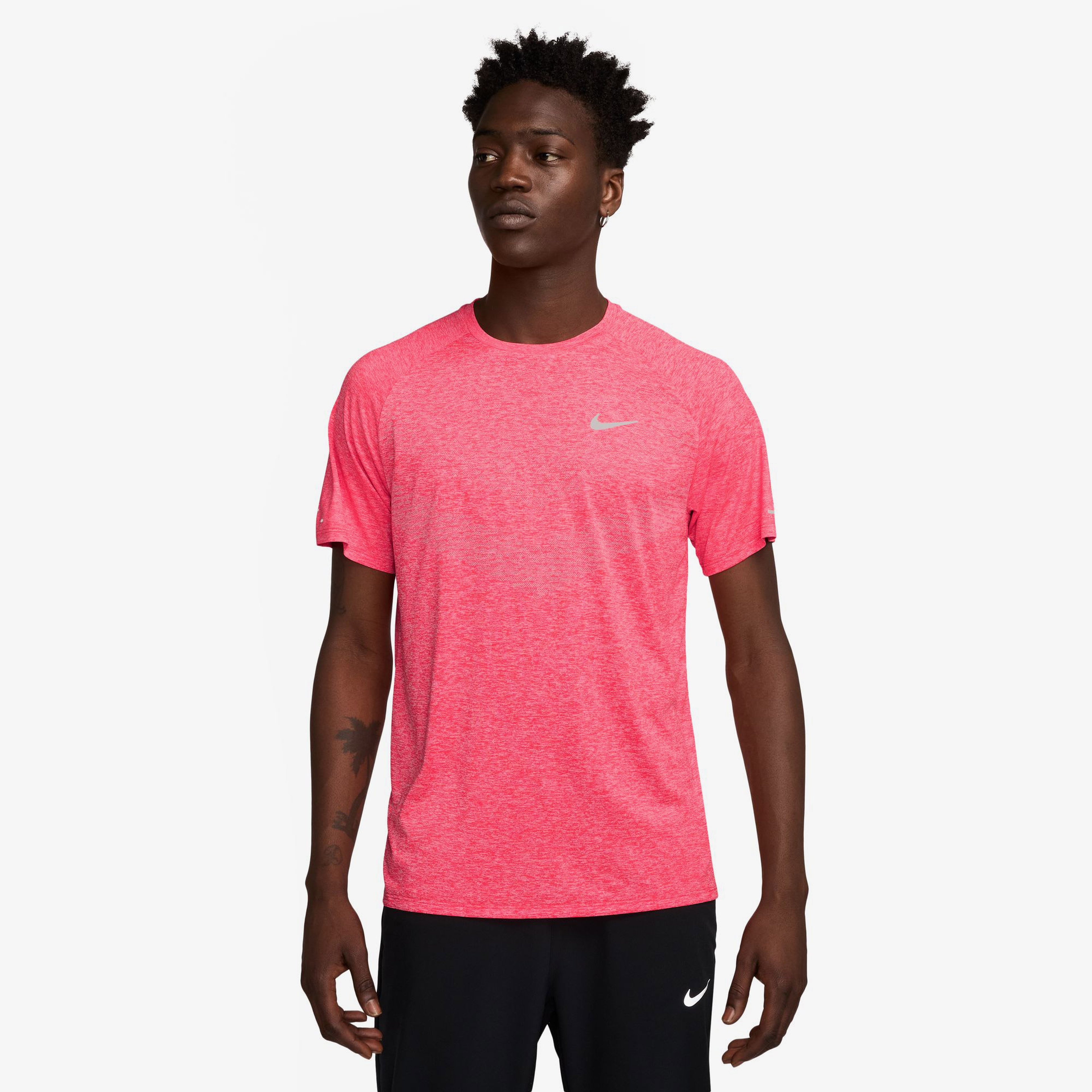 Nike Stride Erkek Pembe Koşu T-Shirt