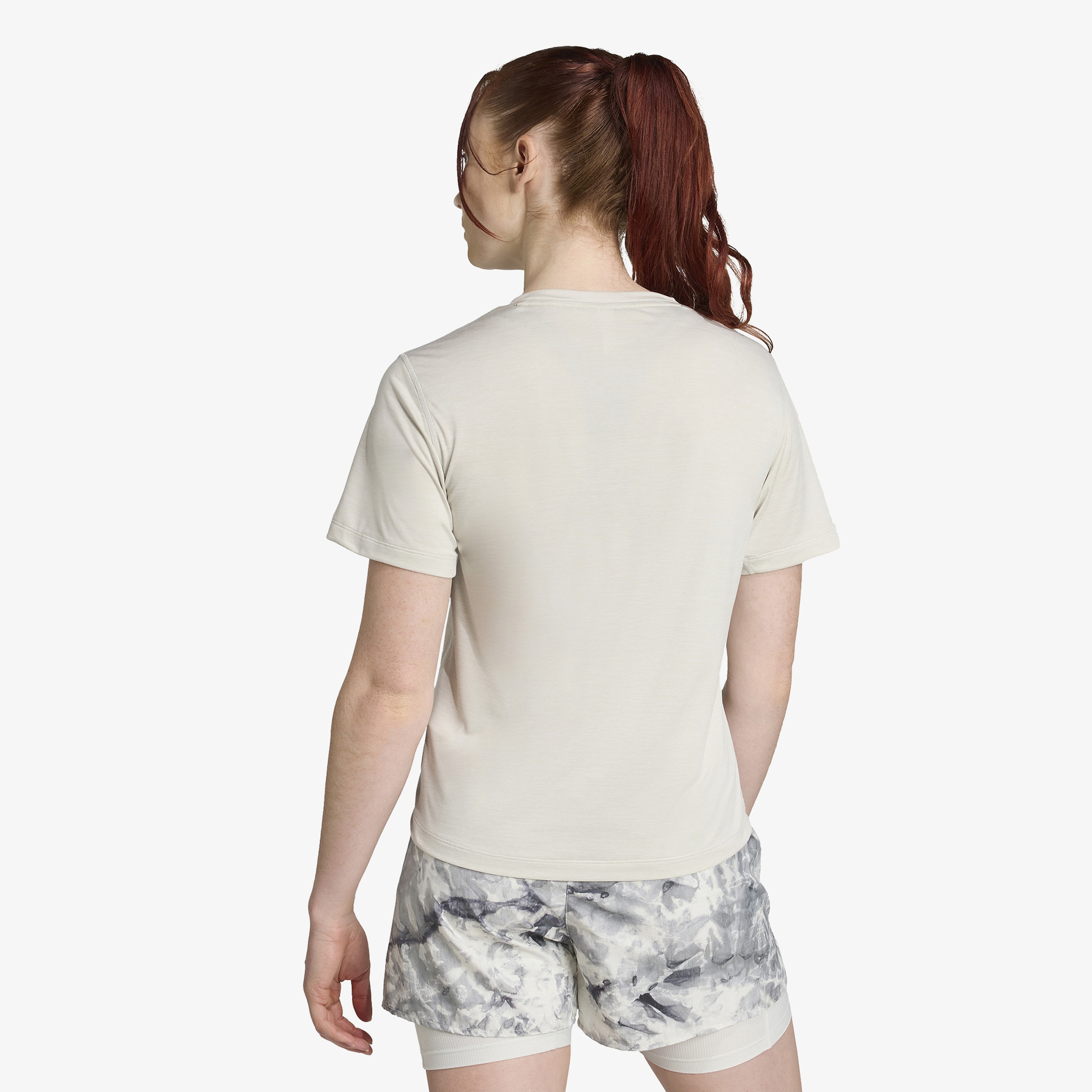adidas Own The Run Melange Kadın Gri Koşu T-Shirt