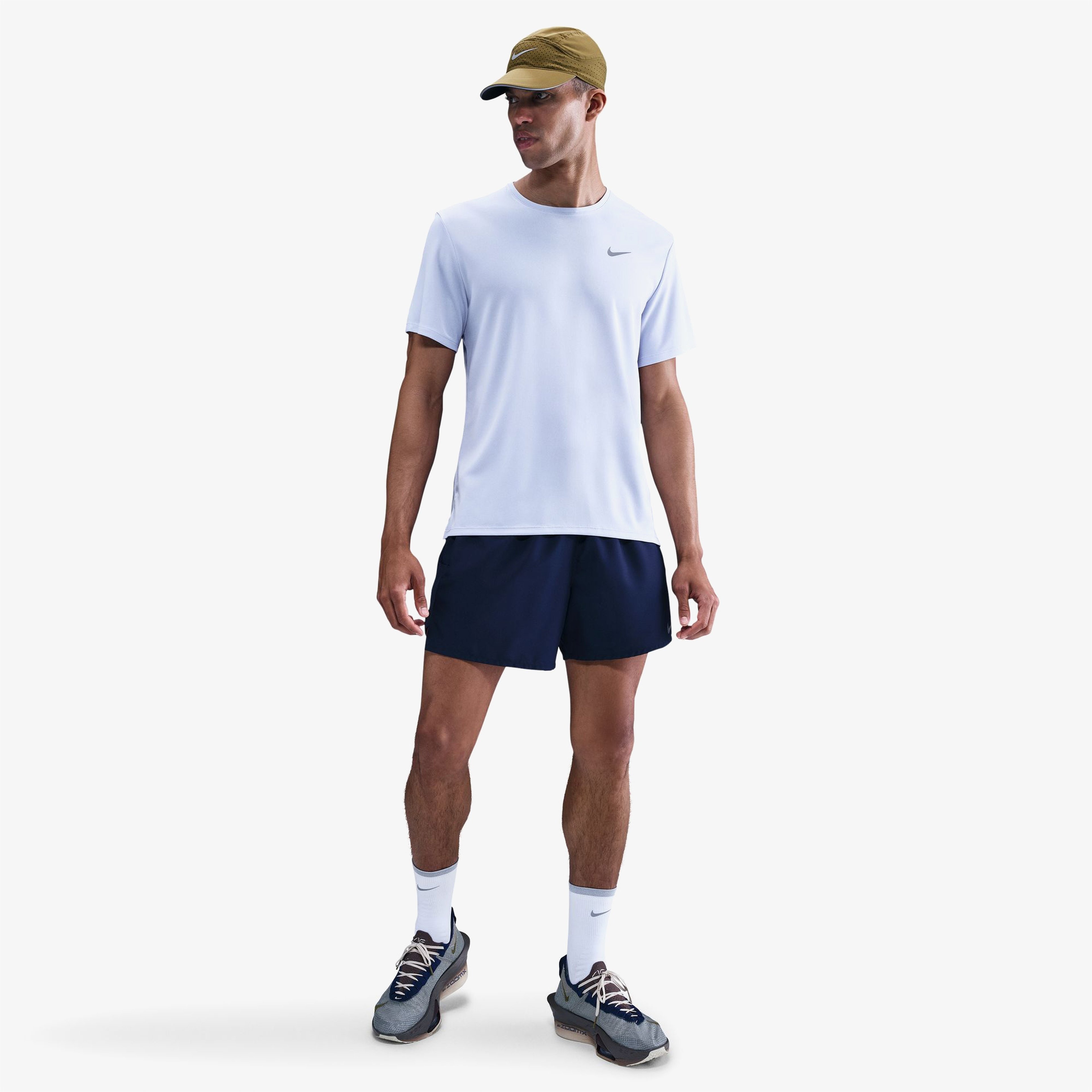 Nike Miler Erkek Mavi Koşu T-Shirt