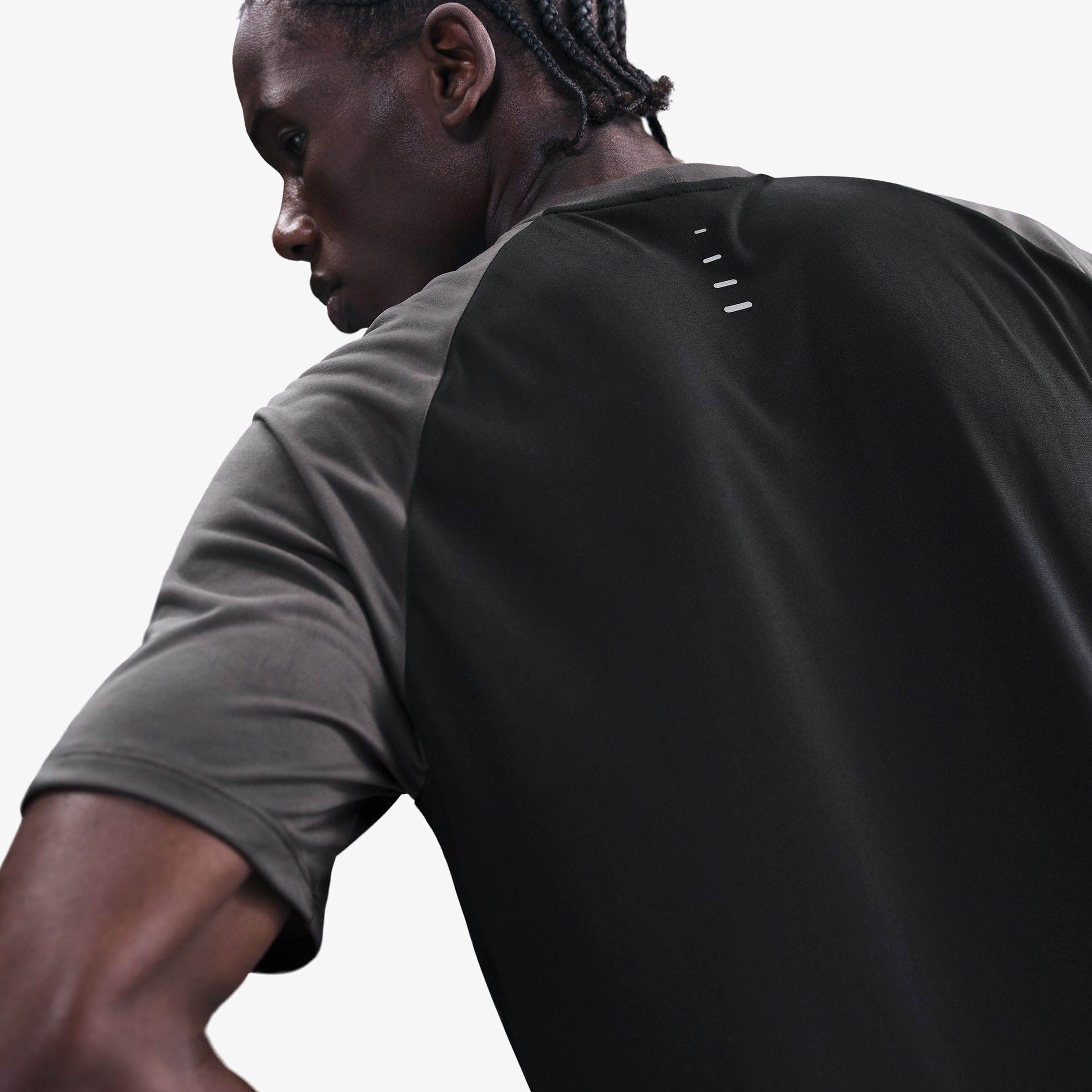 Nike Stride Erkek Siyah Koşu T-Shirt