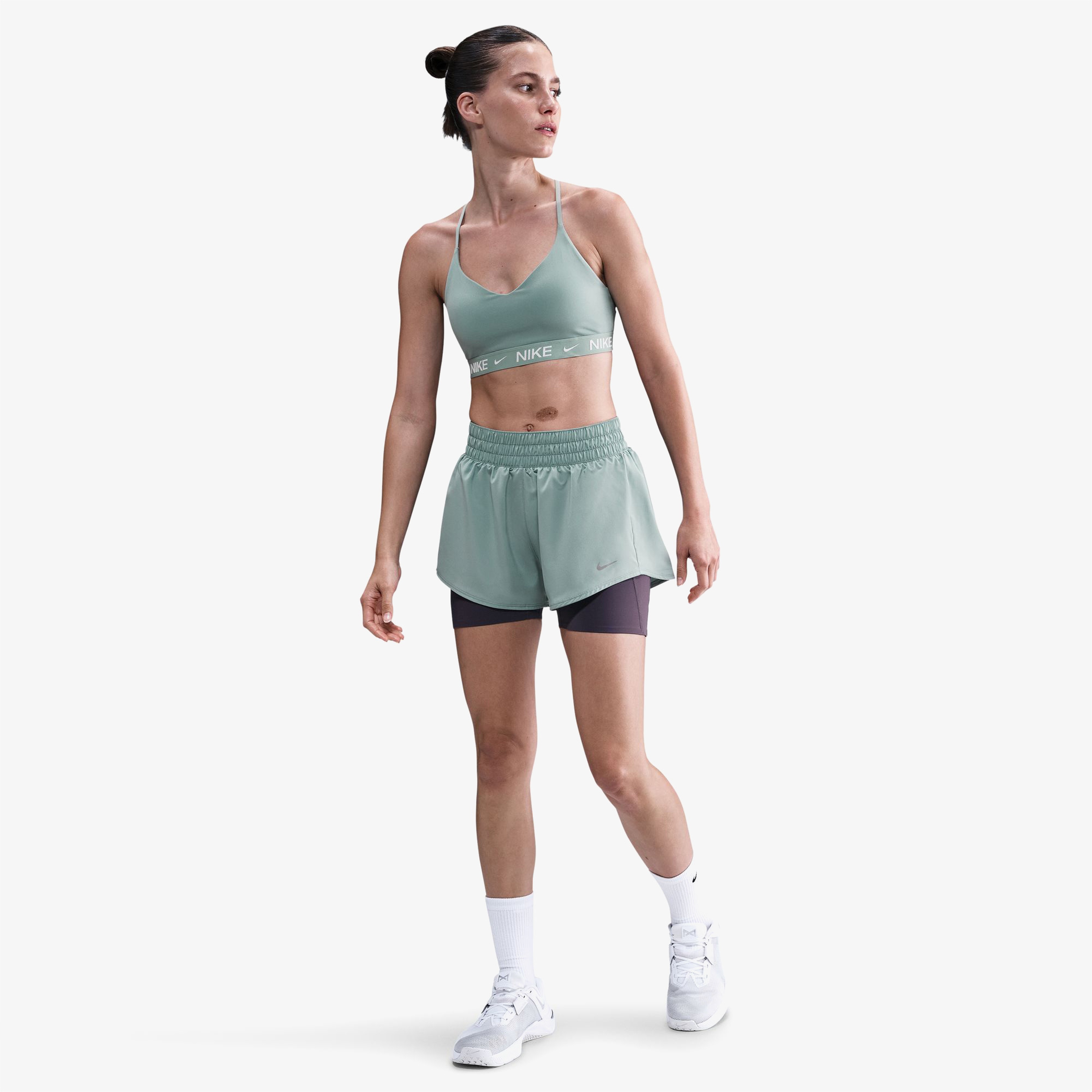 Nike One Kadın Mavi Antrenman Şortu