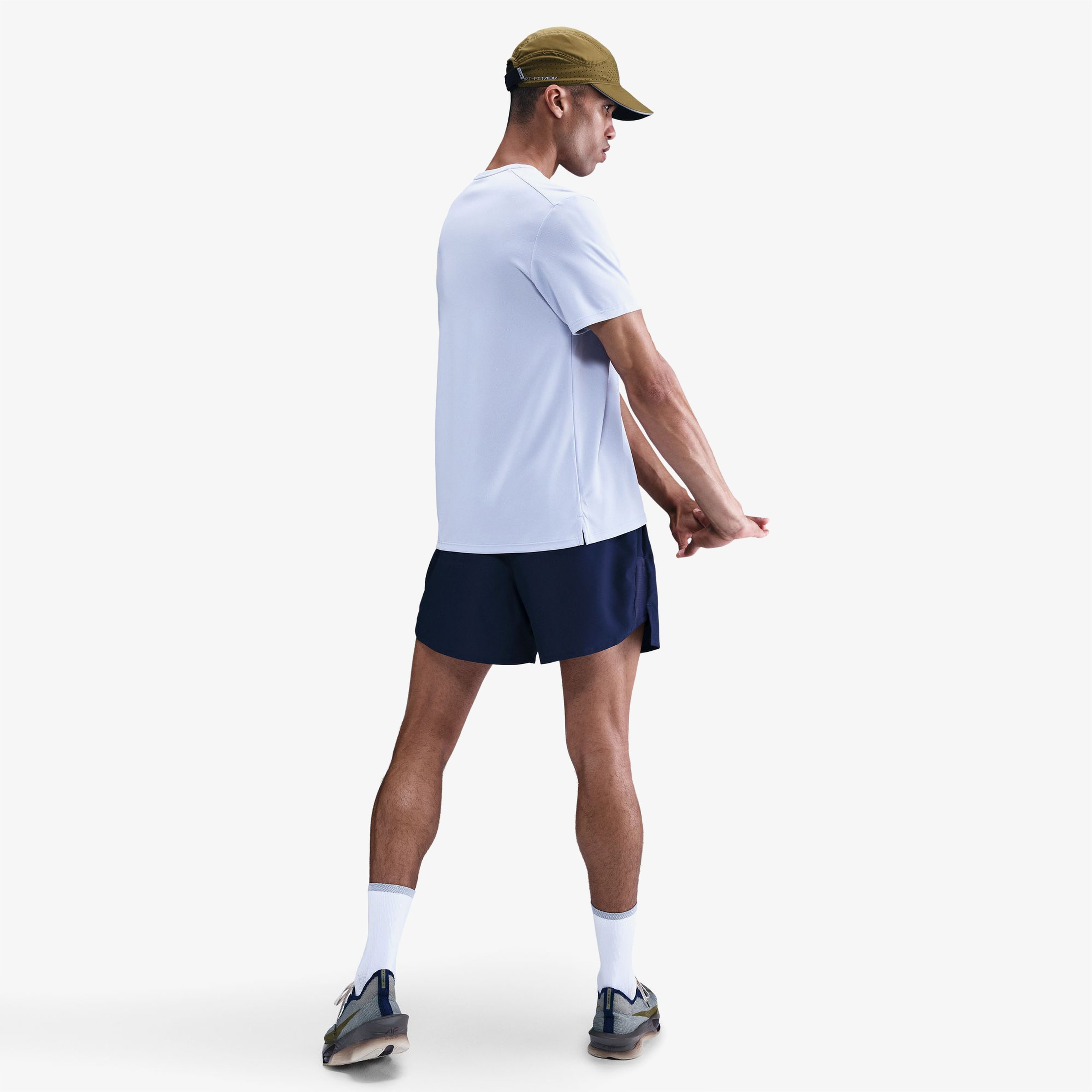 Nike Miler Erkek Mavi Koşu T-Shirt