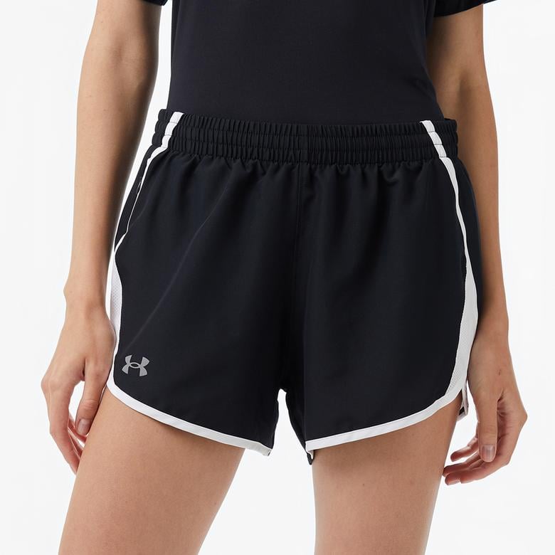 Under Armour Fly By 3 Kadın Siyah Koşu Şortu