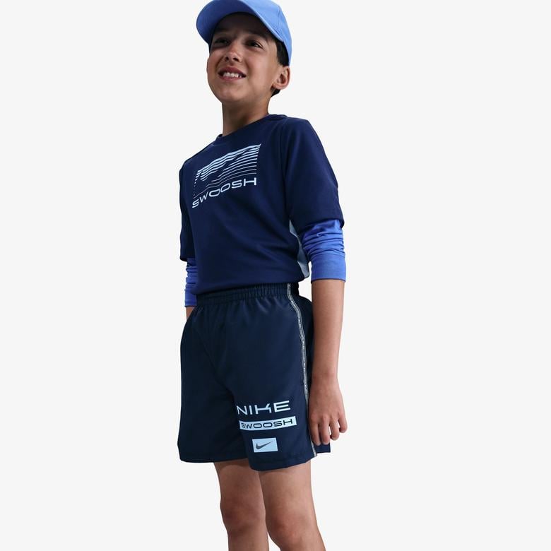 Nike Multi Çocuk Lacivert Antrenman Şortu