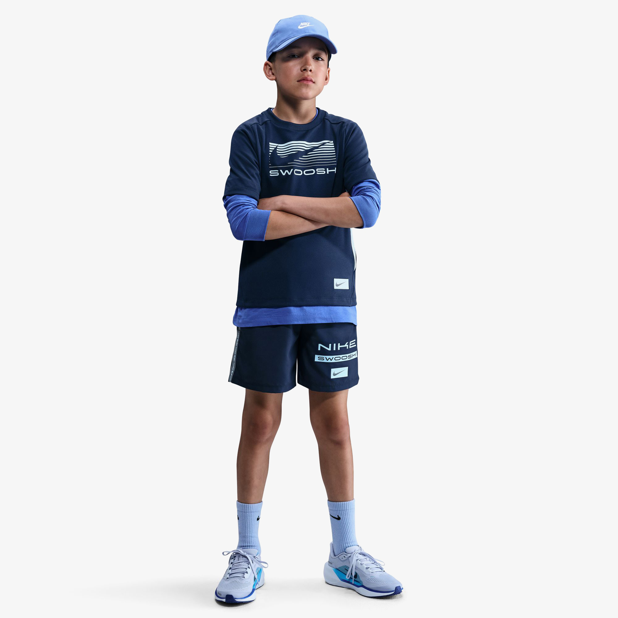 Nike Multi Çocuk Lacivert Antrenman Şortu