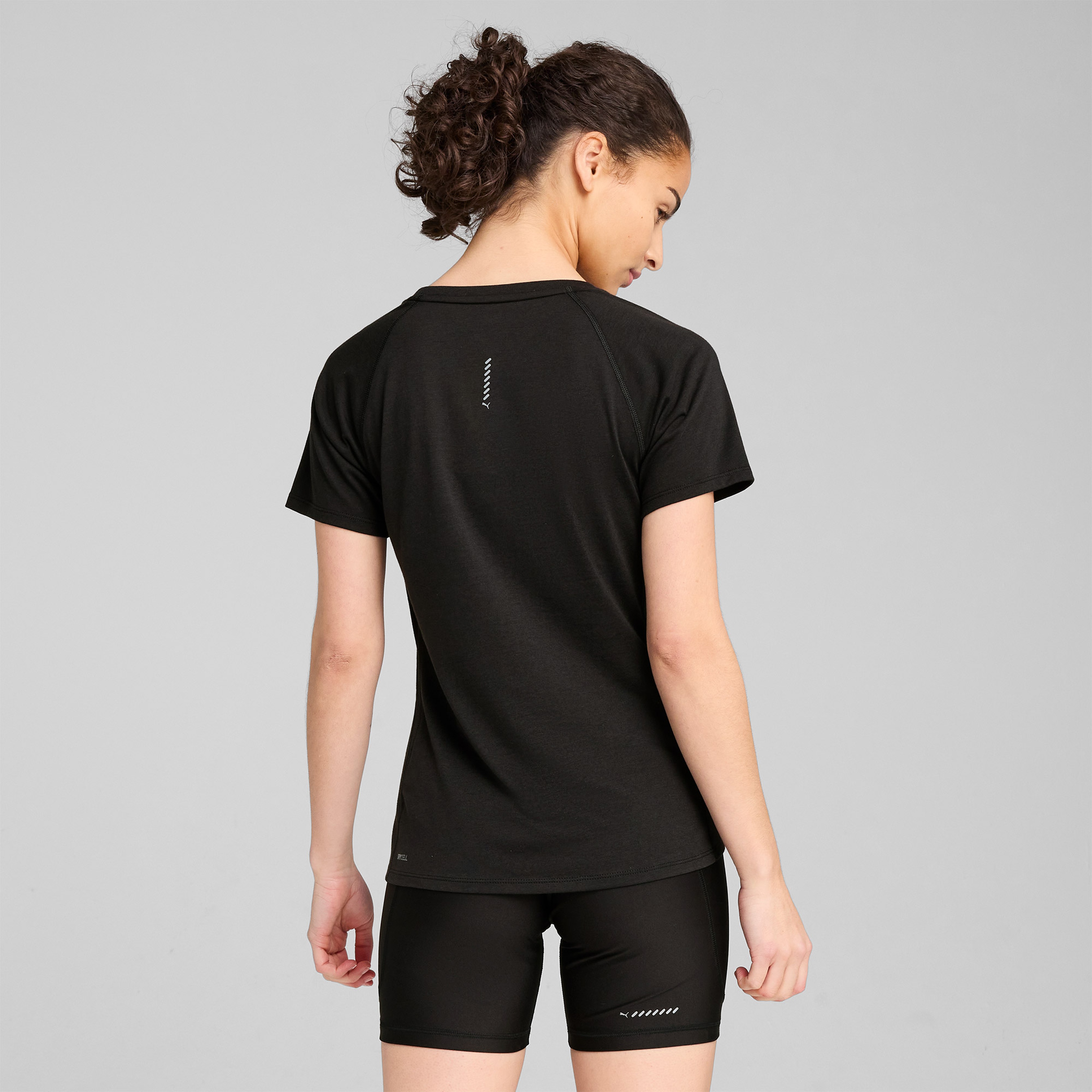 Puma Run Velocity Tri-Blend Kadın Siyah Koşu T-Shirt