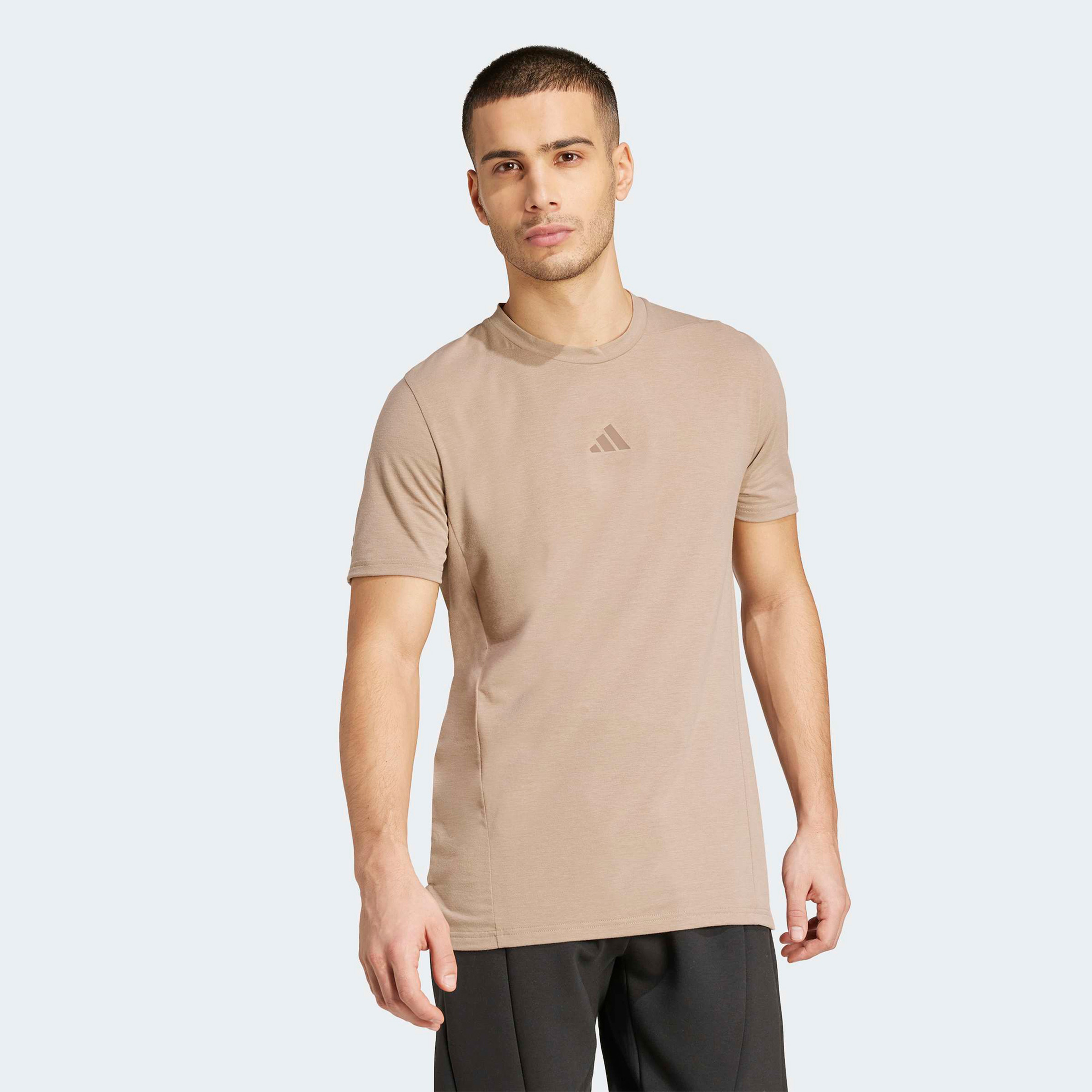 Adidas Erkek Kahverengi T-Shirt