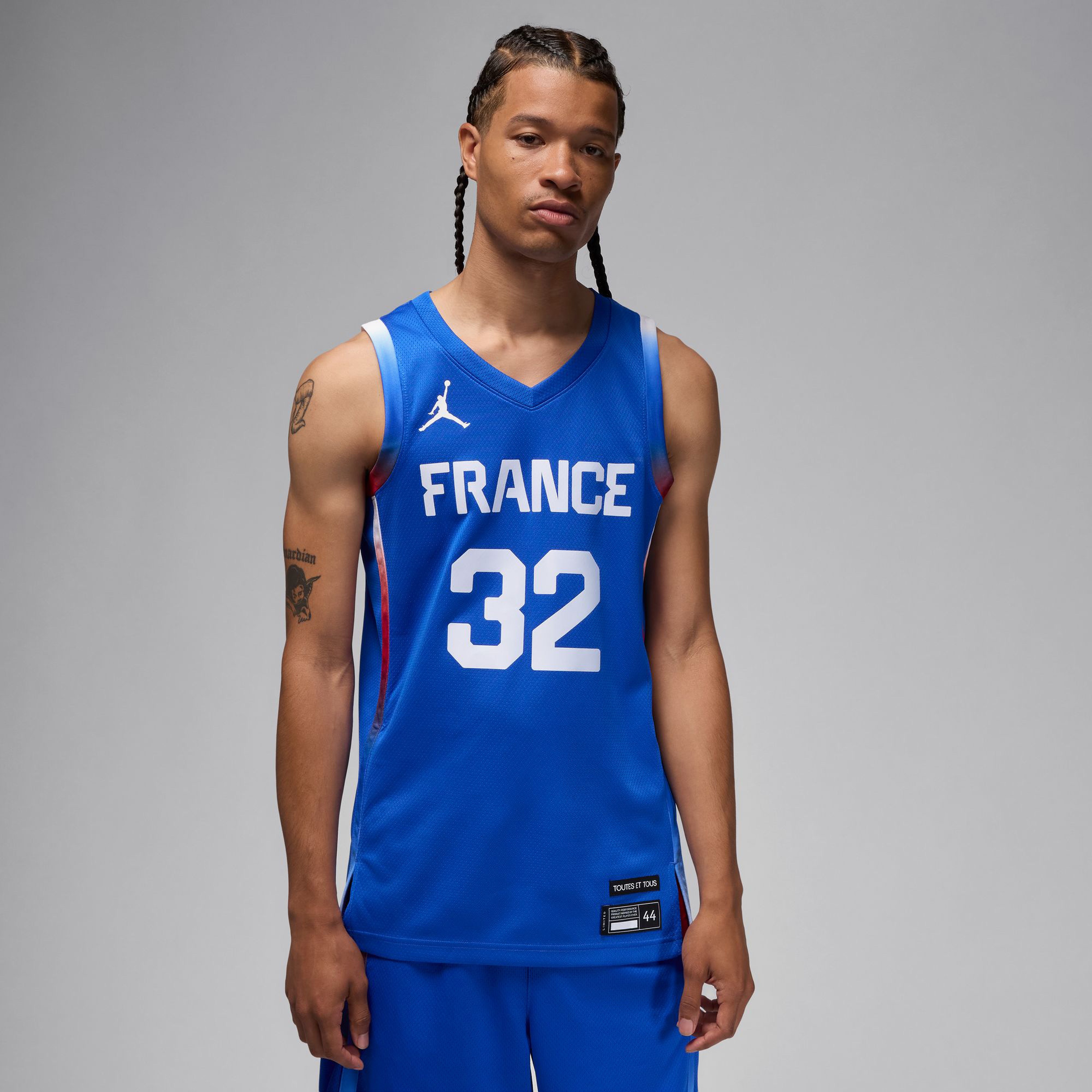 Nike Victor Wembanyama France Limited Road Erkek Mavi Basketbol Forması