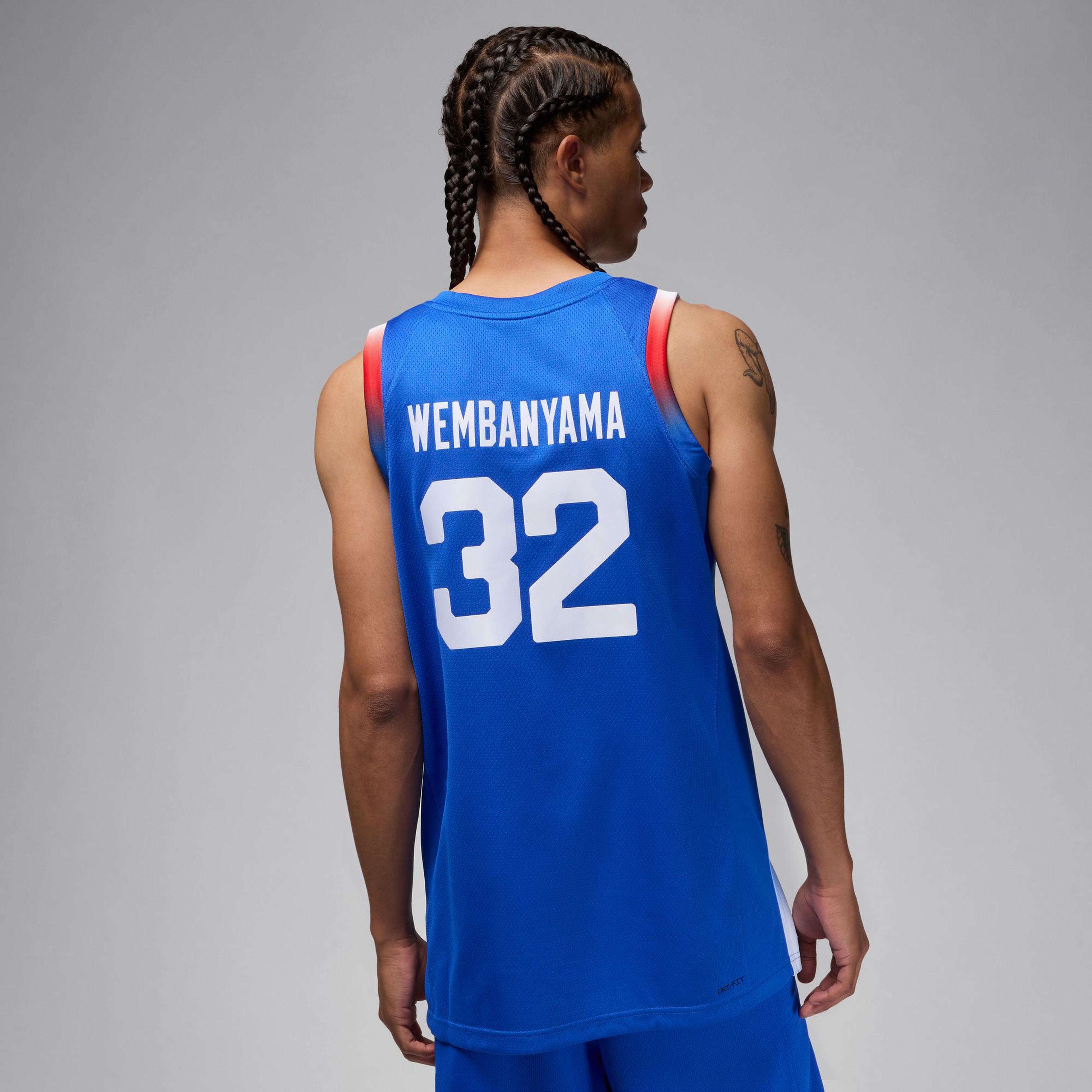 Nike Victor Wembanyama France Limited Road Erkek Mavi Basketbol Forması