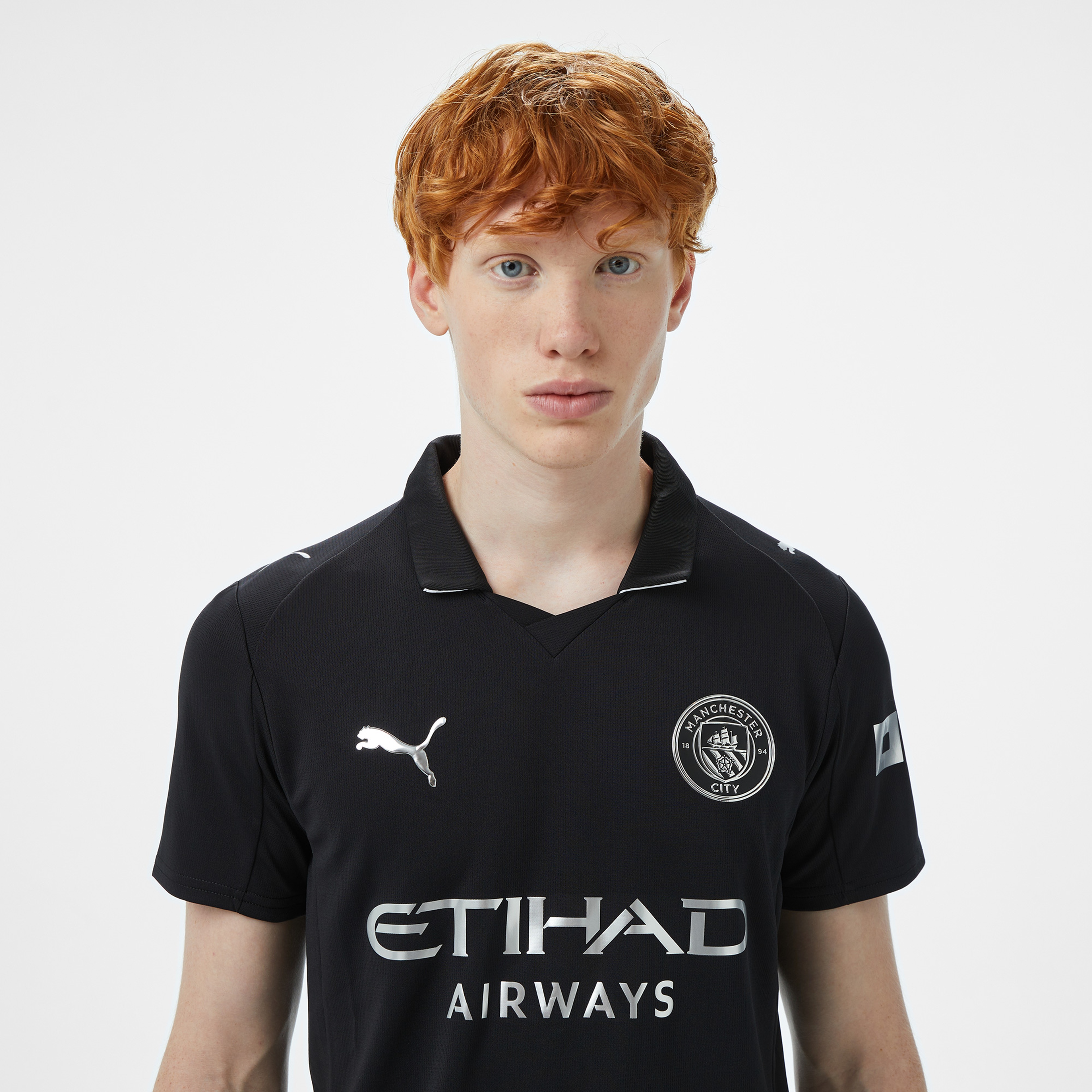 Puma Mcfc  Erkek Siyah Deplasman Futbol Forması