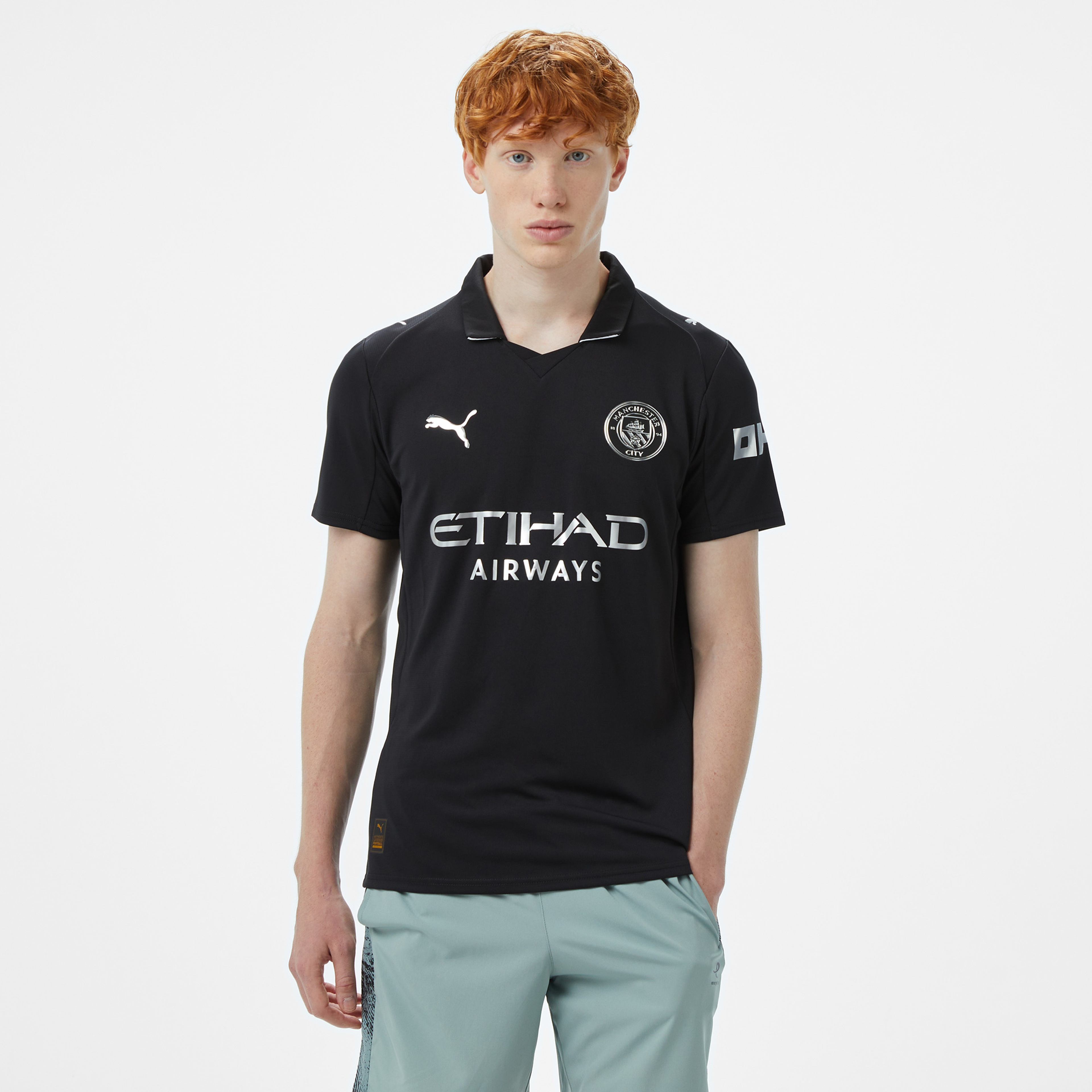 Puma Mcfc  Erkek Siyah Deplasman Futbol Forması