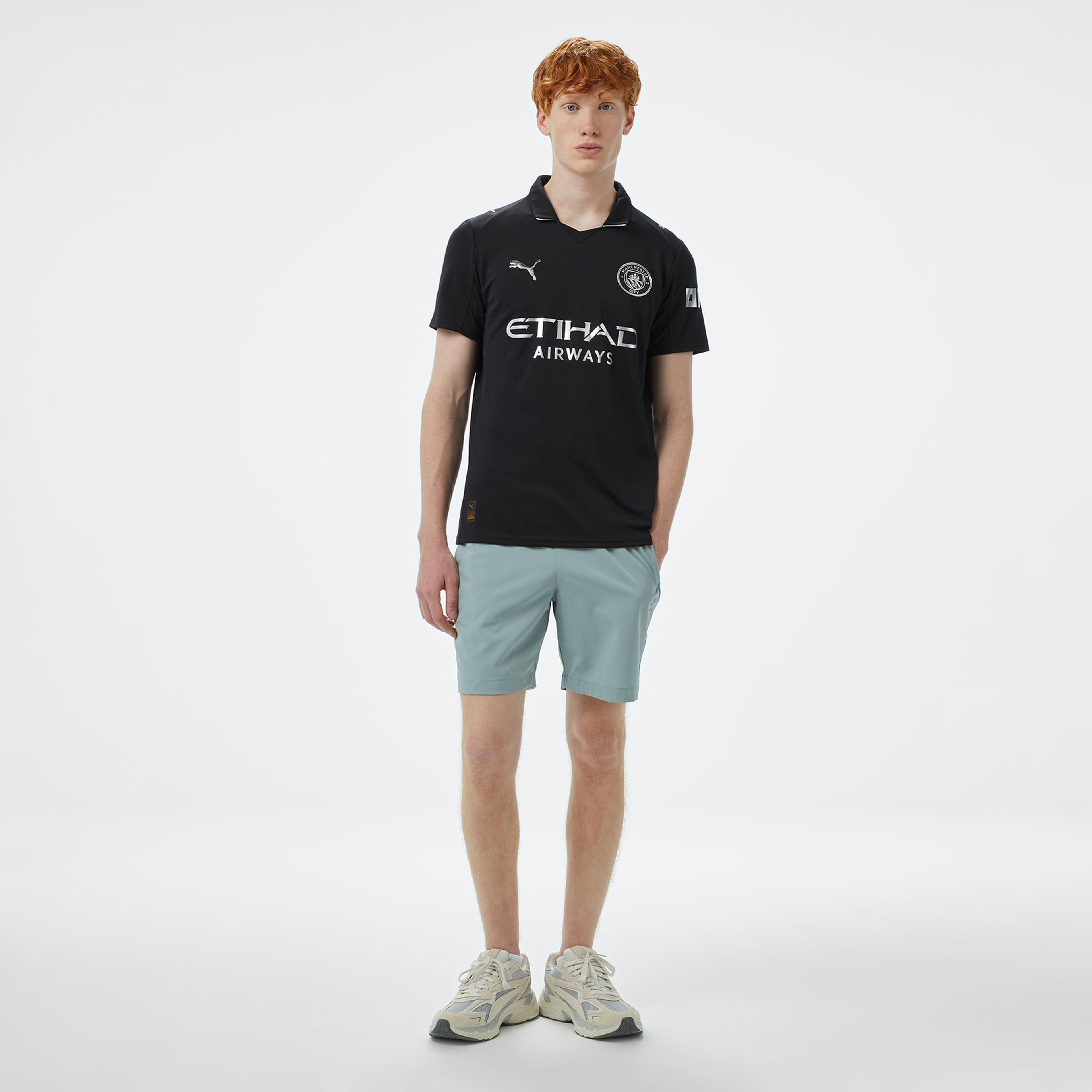 Puma Mcfc  Erkek Siyah Deplasman Futbol Forması