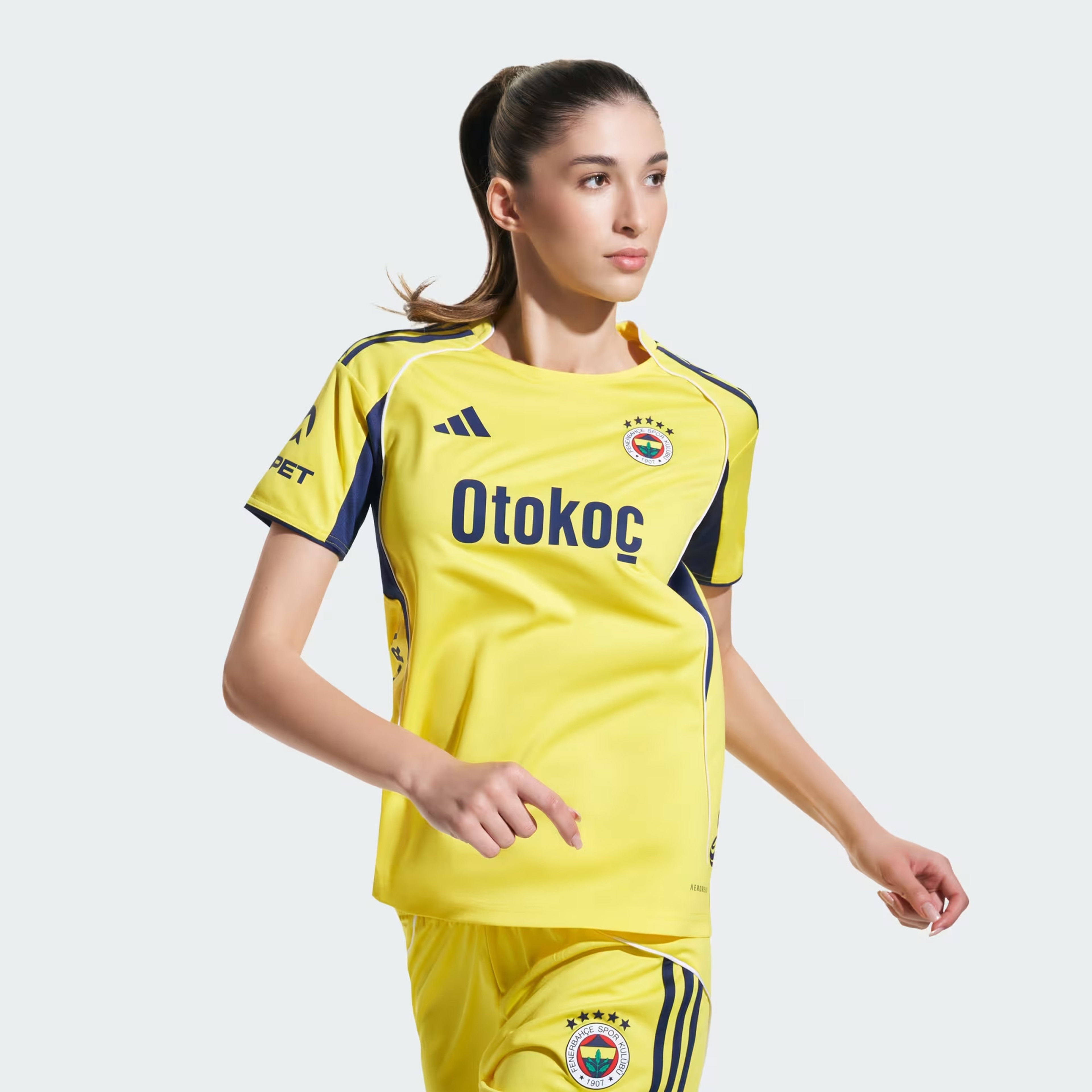 adidas Fenerbahçe 25-26 Kadın Sarı Futbol Deplasman Forması