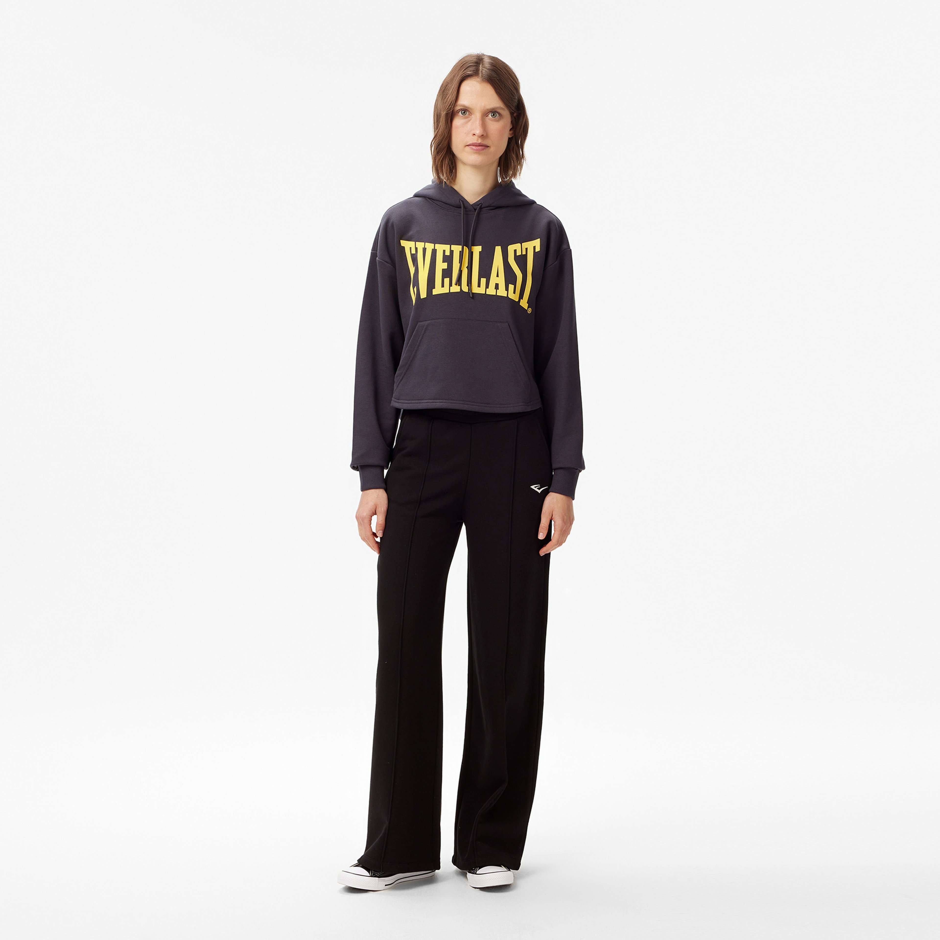 Everlast Ever Classics Wmn Kadın Gri Kapüşonlu Sweatshirt