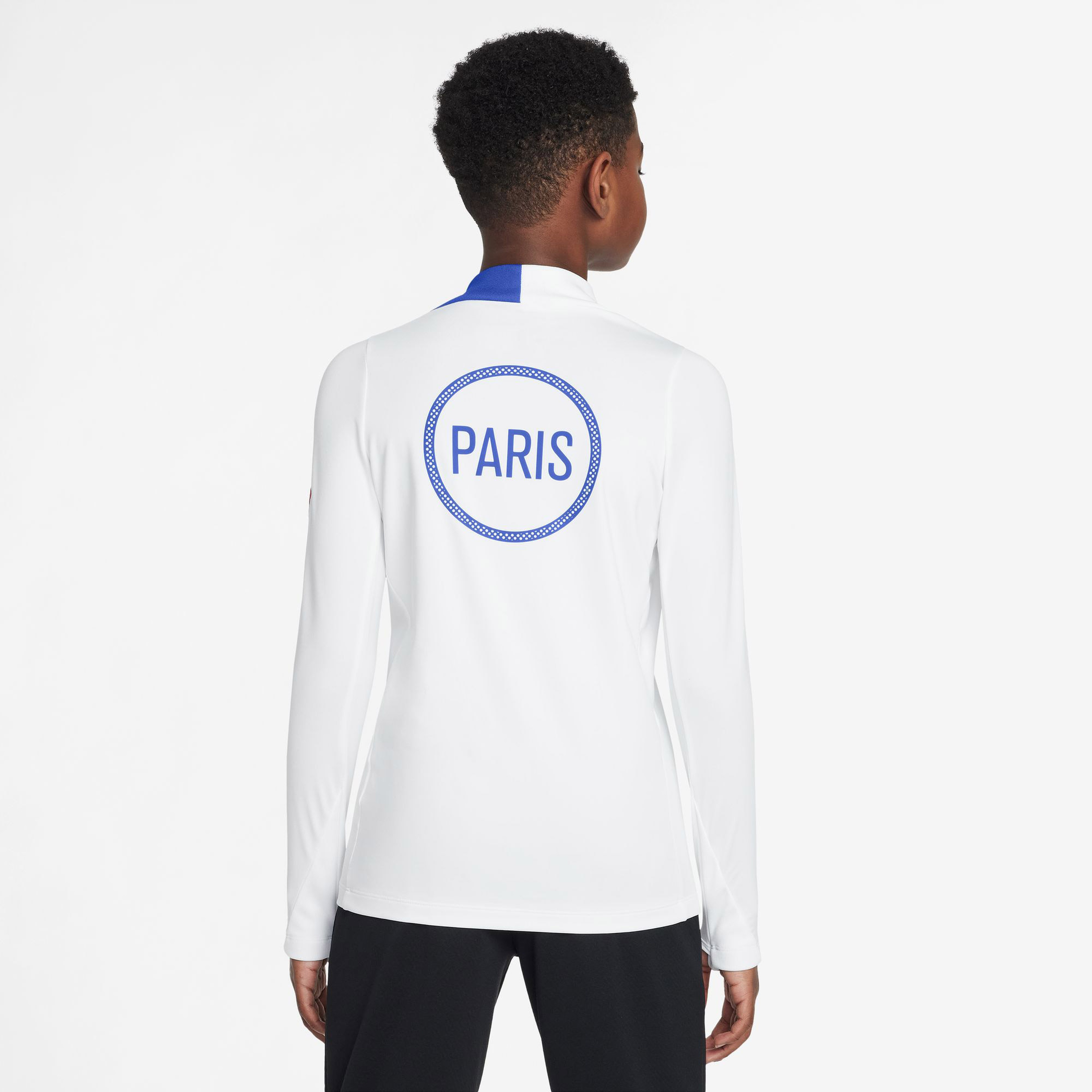 Nike Paris Saint Germain Strike Drill Top Çocuk Beyaz Futbol Sweatshirt