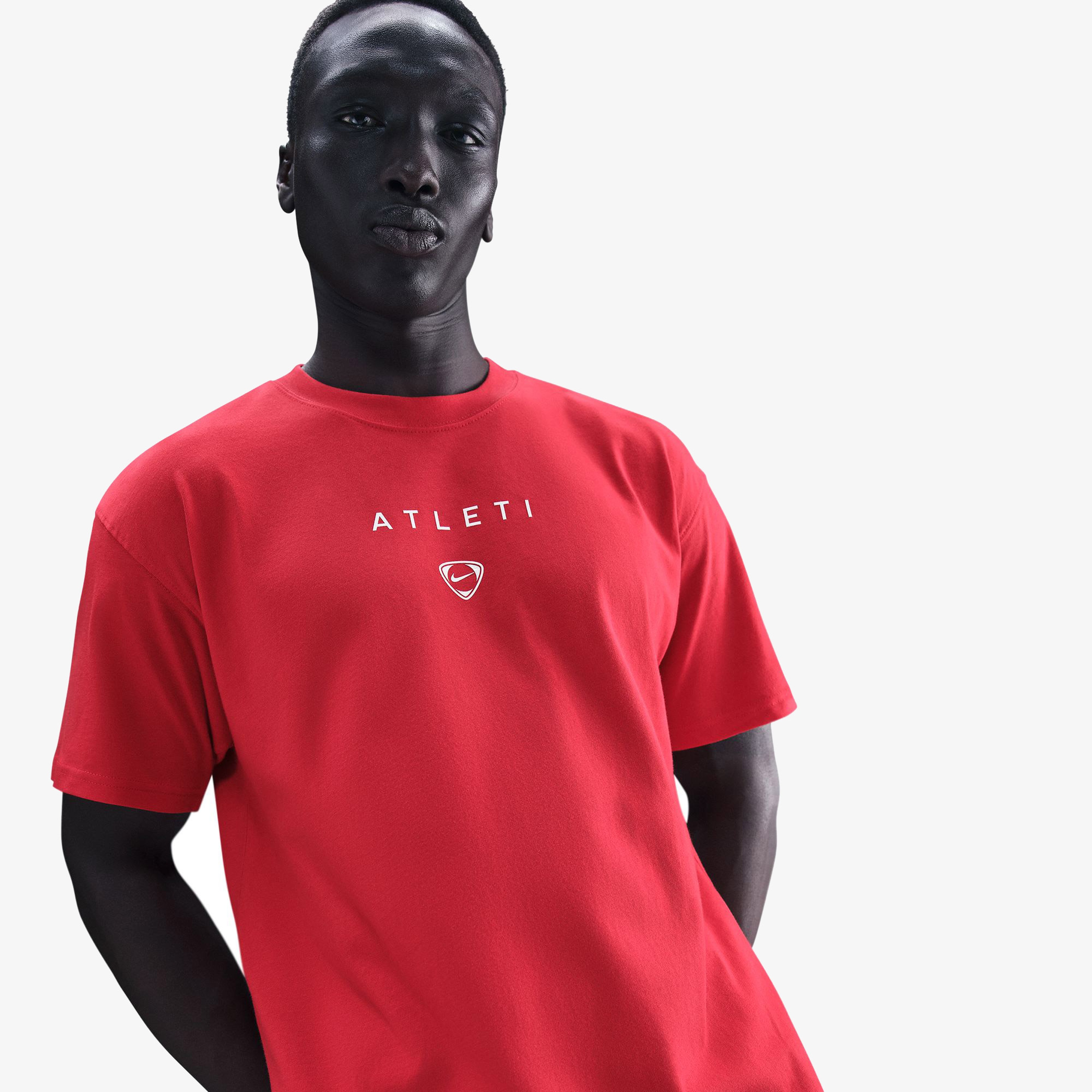 Nike Atletico Madrid Total 90 Erkek Kırmızı Futbol T-Shirt