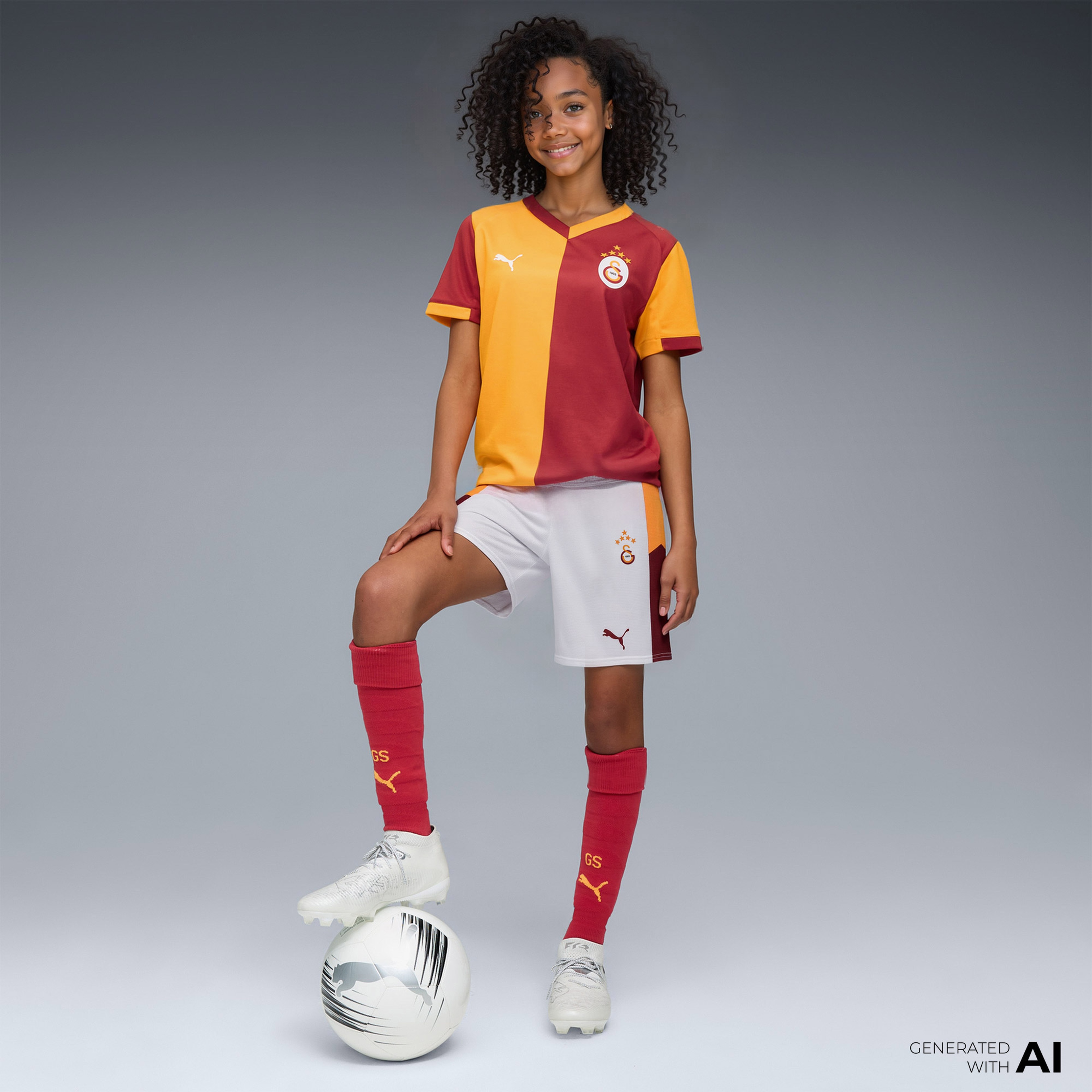 Puma Galatasaray SK Çocuk Beyaz Şort