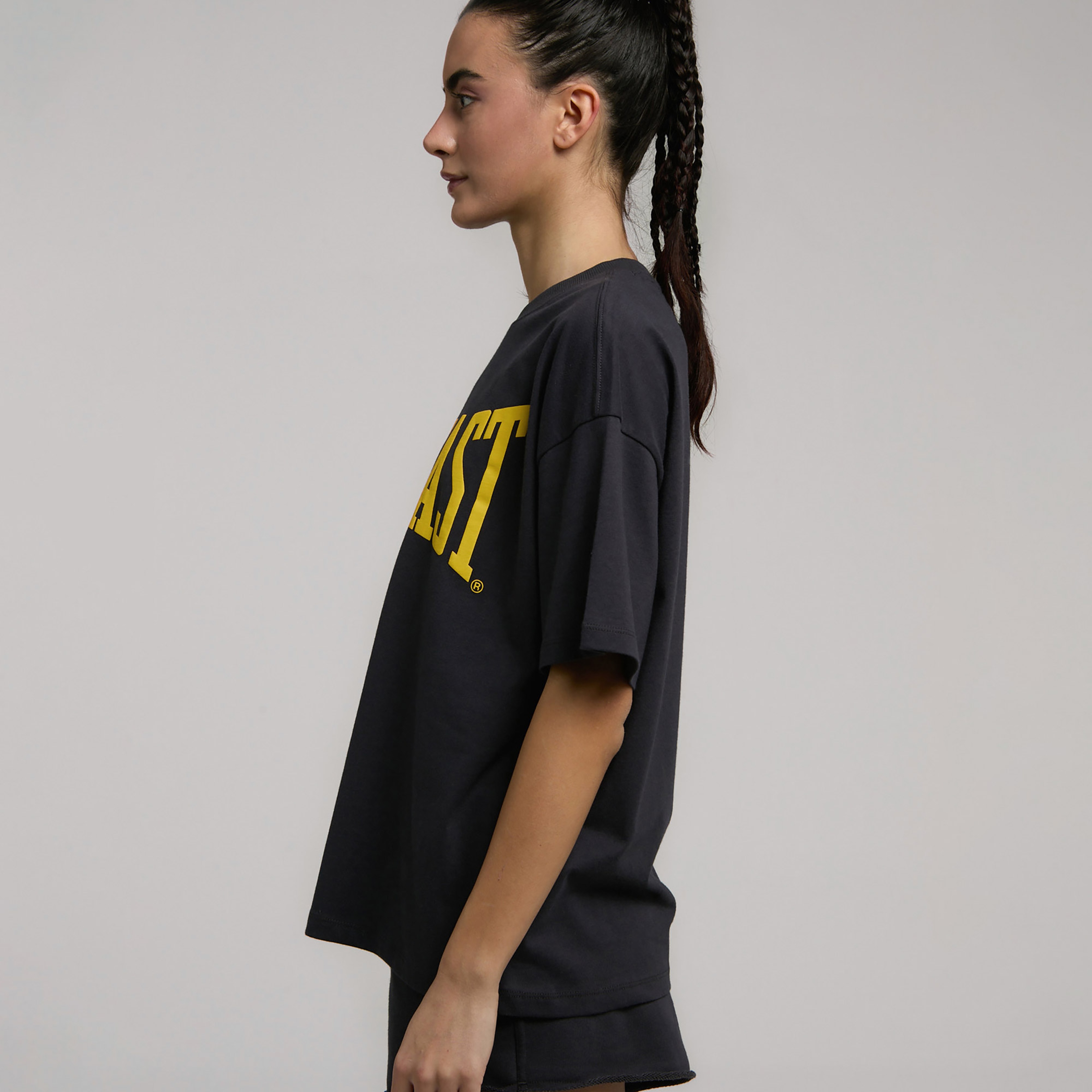 Everlast Ever Classics Oversize Kadın Gri T-Shirt