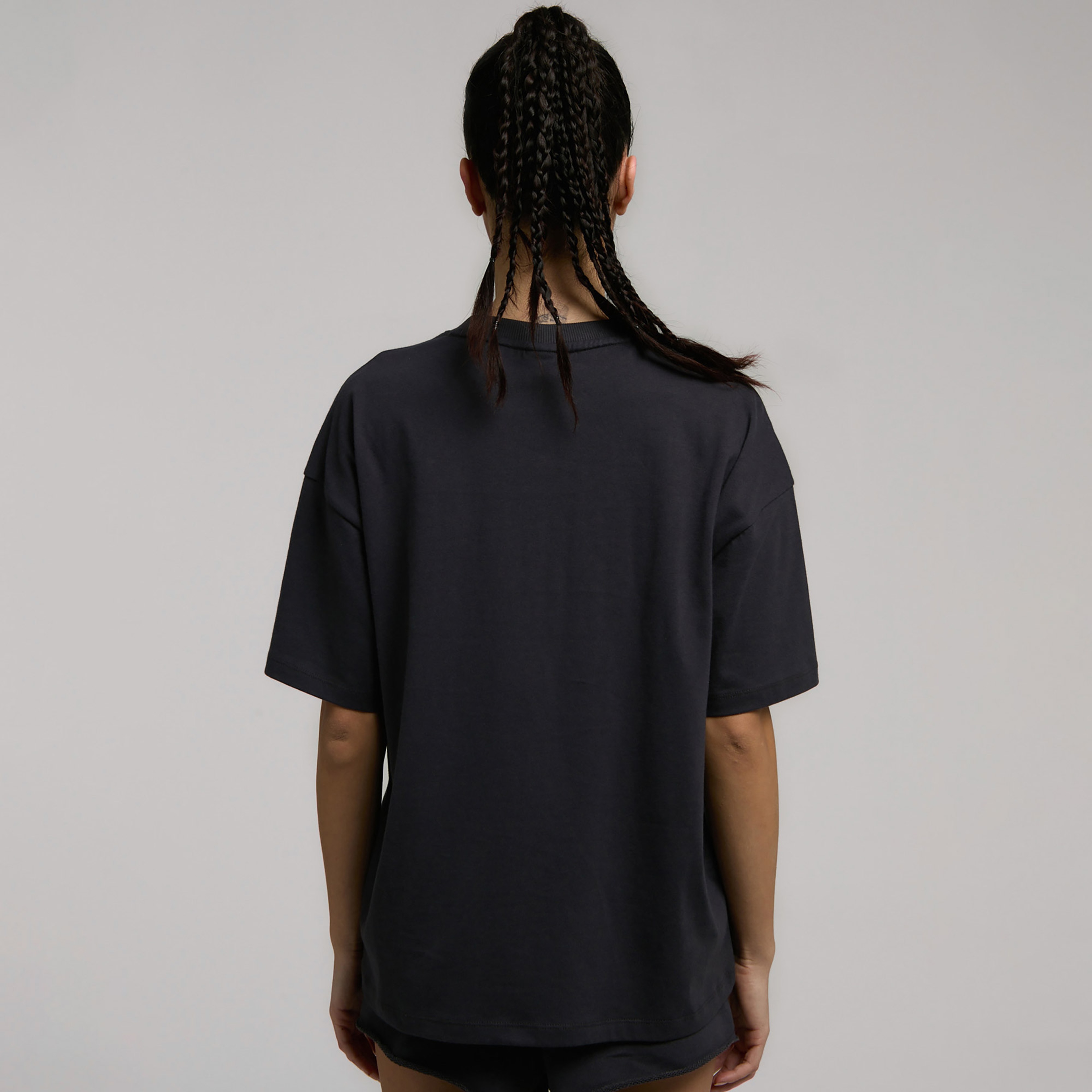 Everlast Ever Classics Oversize Kadın Gri T-Shirt