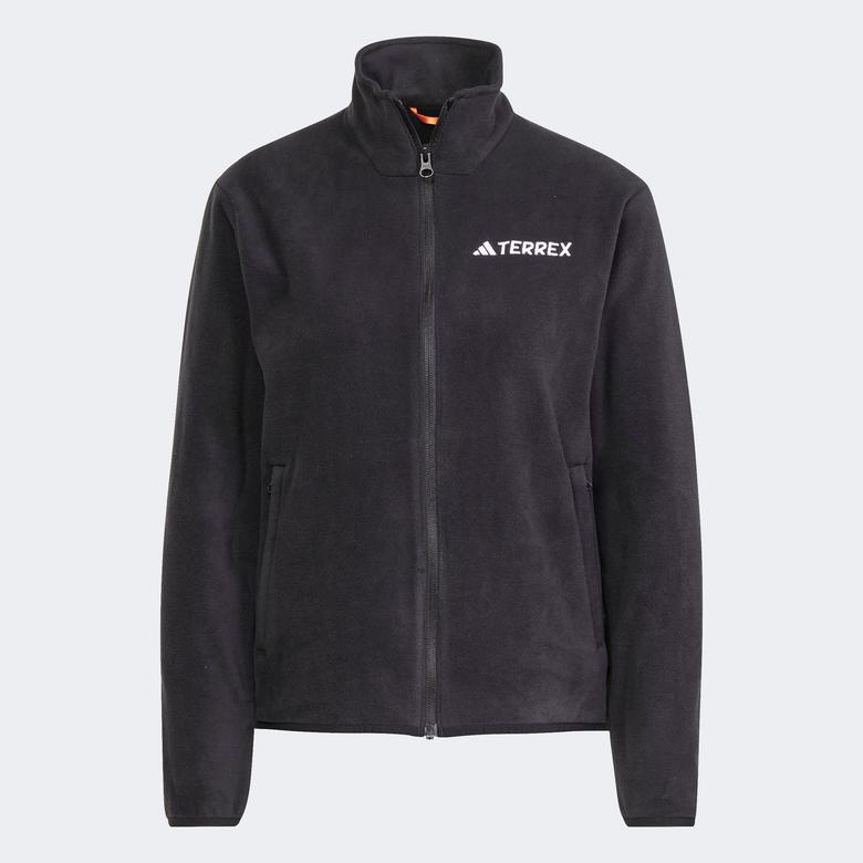 adidas Multi Essentials Full Zip Fleece Kadın Siyah Yürüyüş Polar