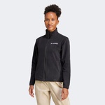 adidas Multi Essentials Full Zip Fleece Kadın Siyah Yürüyüş Polar