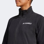 adidas Multi Essentials Full Zip Fleece Kadın Siyah Yürüyüş Polar
