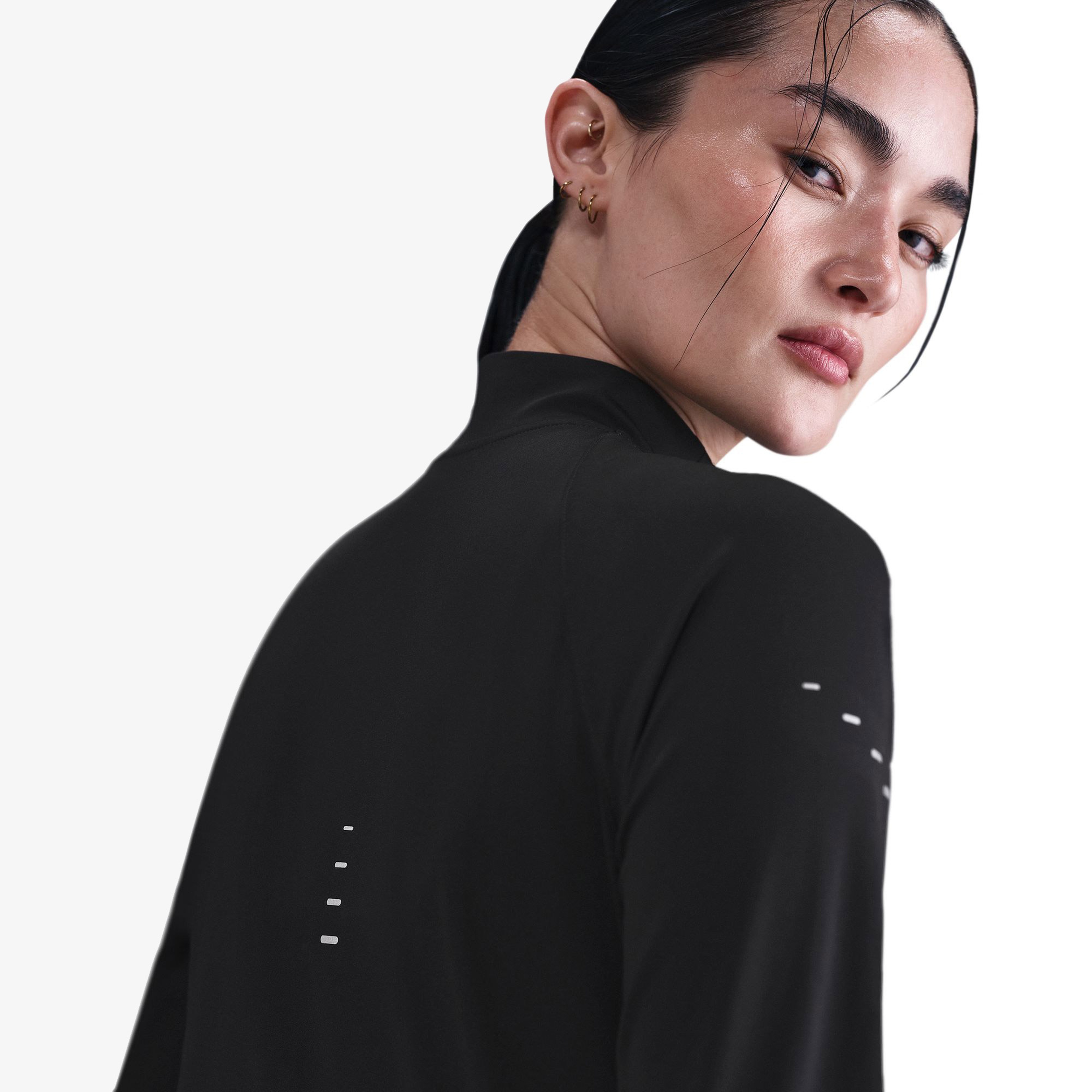 Nike Swift Kadın Siyah Koşu Sweatshirt