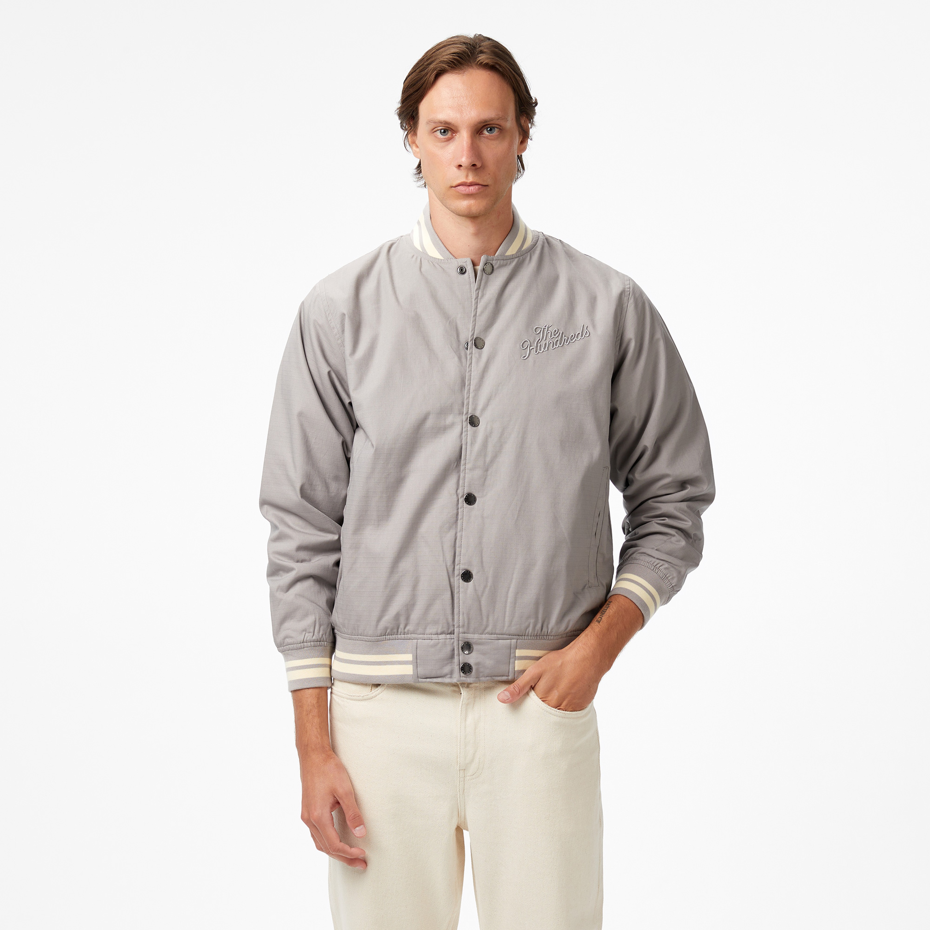 The Hundreds Slant Sports Erkek Gri Ceket