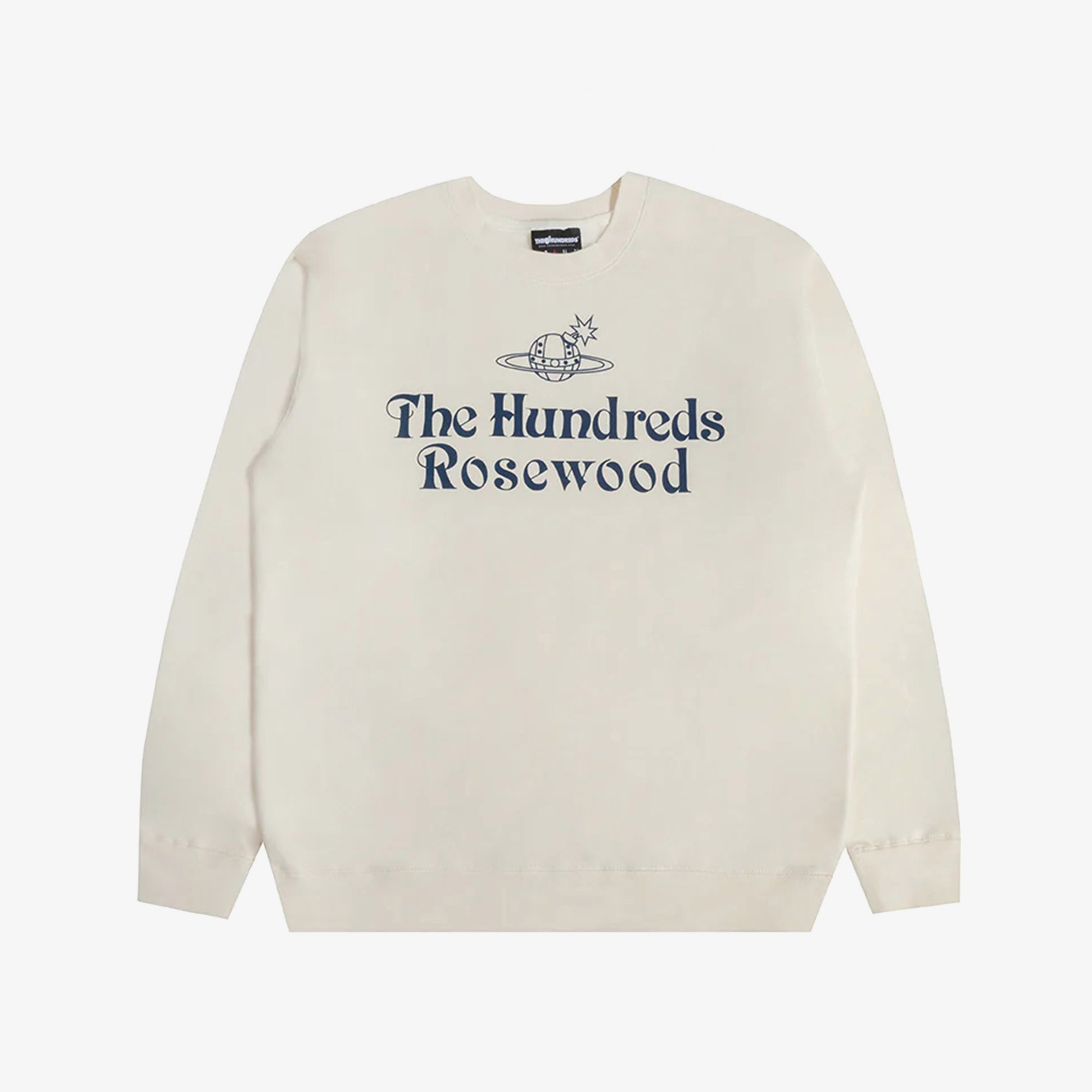 The Hundreds Rosewood Crewneck Erkek Beyaz Sweatshirt