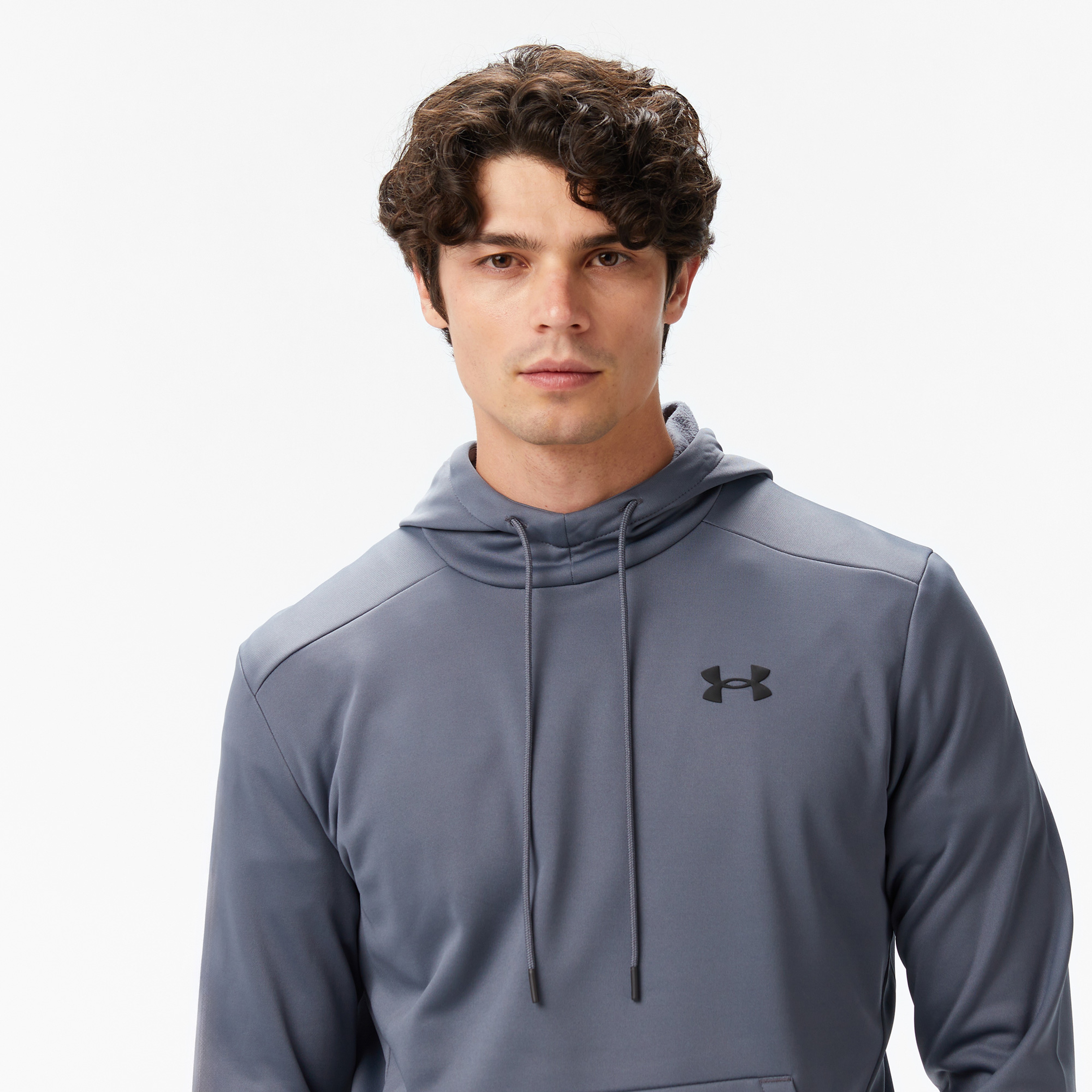 Under Armour Armour Fleece Erkek Gri Sweatshirt