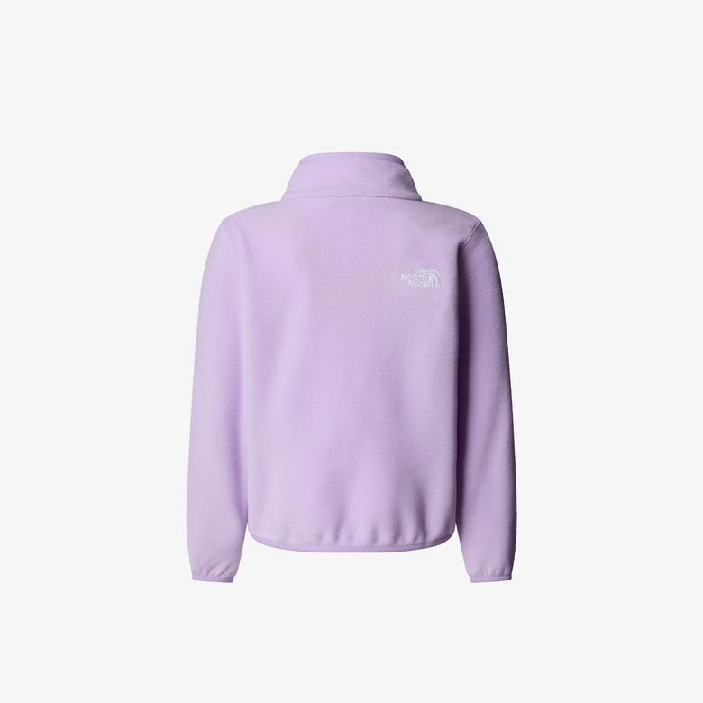 The North Face Teen Glacier 1/4 Zip Pullover Çocuk Mor Polar Ceket